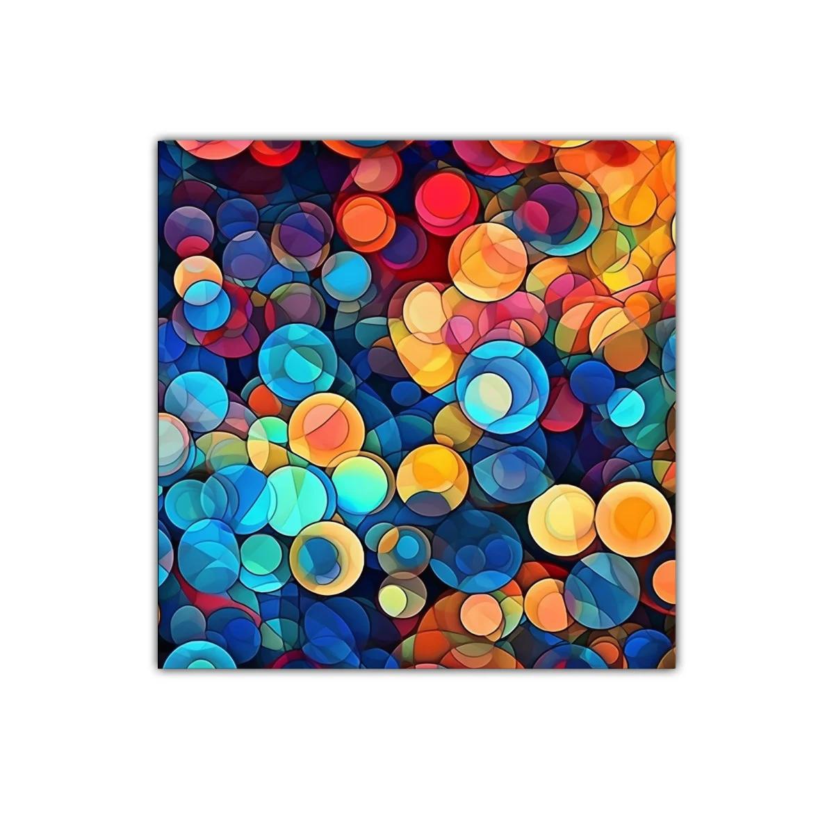 Arte abstracto con burbujas coloridas vibrantes y dinámicas — imagen principal