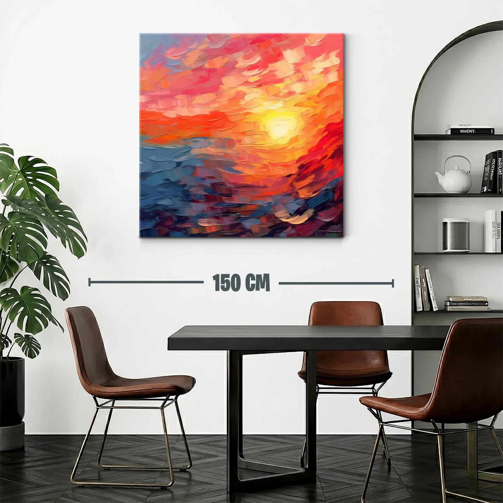 Atardecer vibrante con tonos cálidos y fríos en movimiento — miniatura 2