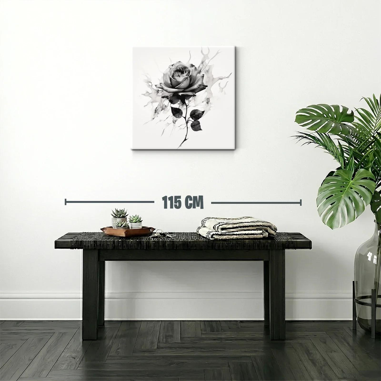 Elegancia atemporal de rosa en monocromo sutil — miniatura 2