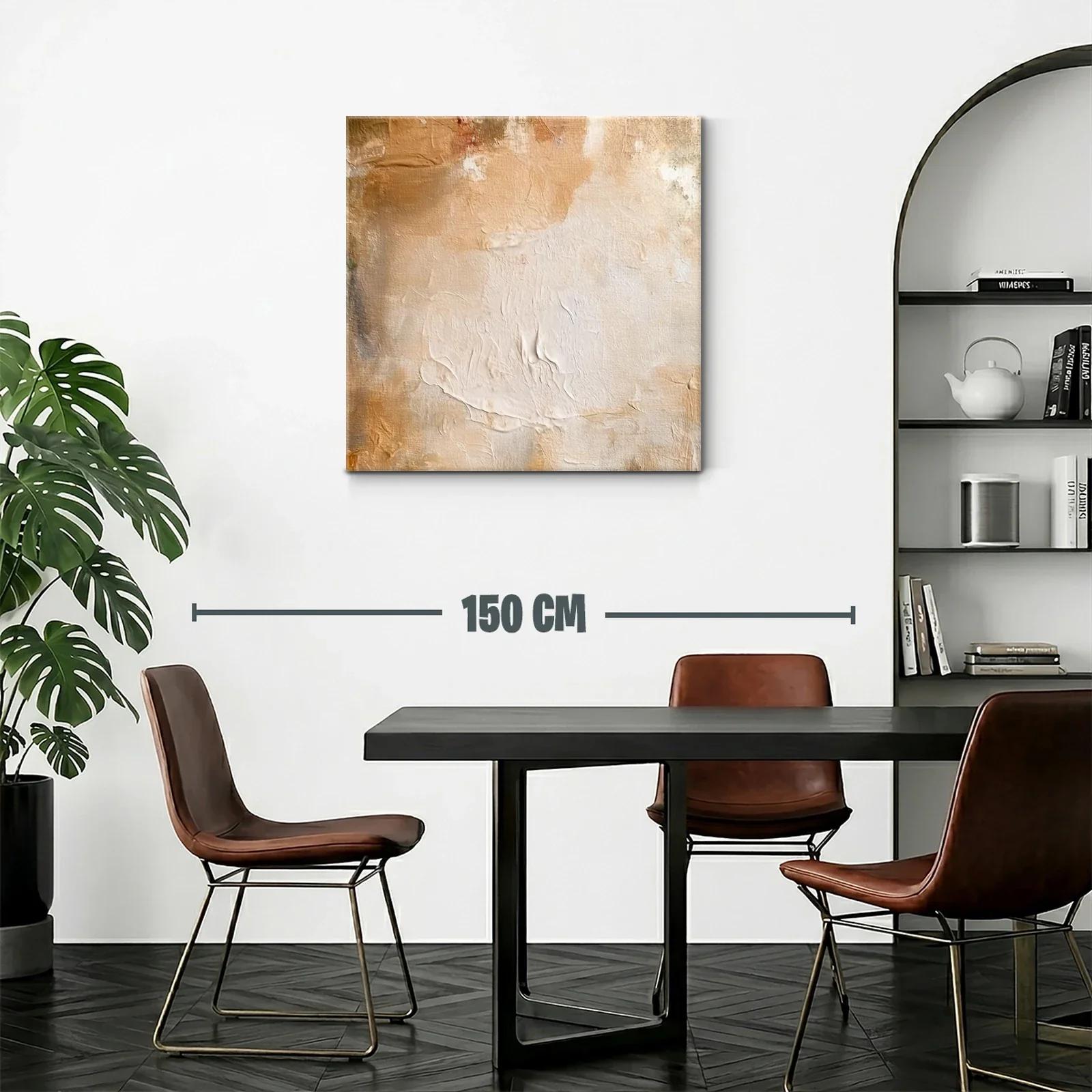 Composición abstracta en tonos cálidos y neutros — miniatura 2