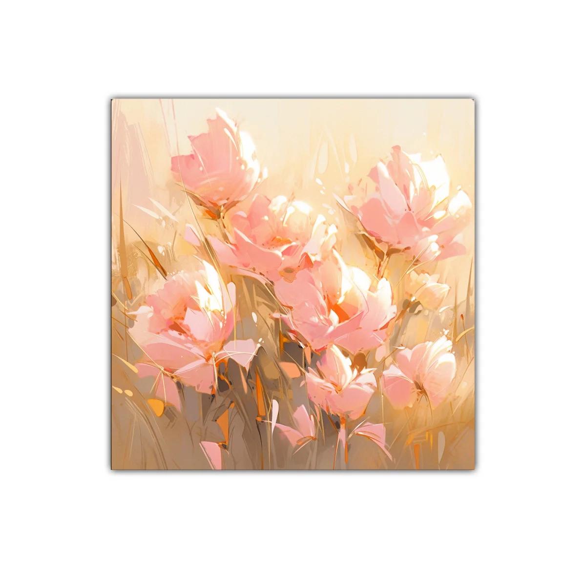 Flores delicadas en tonos pastel para ambiente sereno