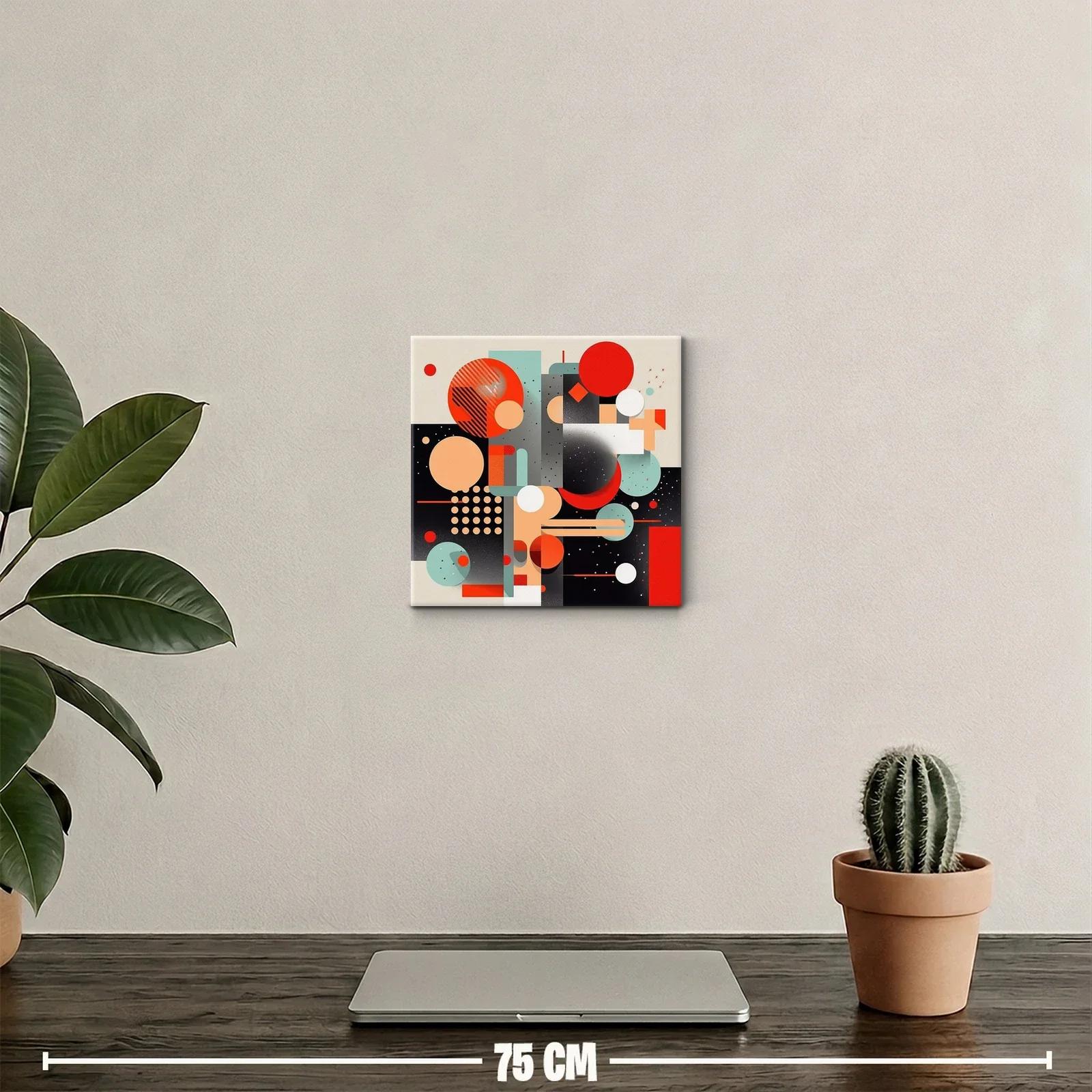 Composición abstracta con formas geométricas y colores vivos — miniatura 2
