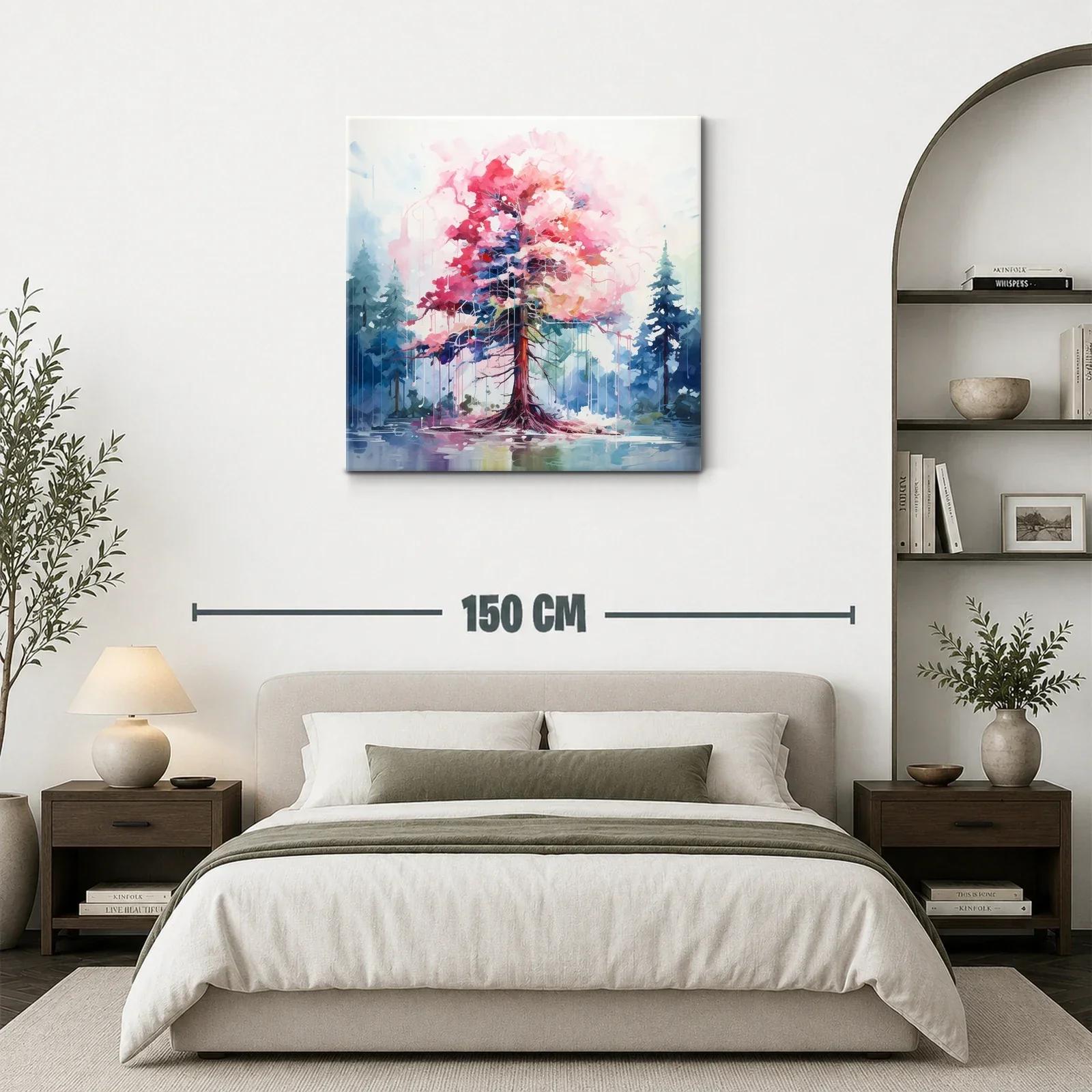 Árbol en tonos vibrantes que transforma el paisaje natural — miniatura 3