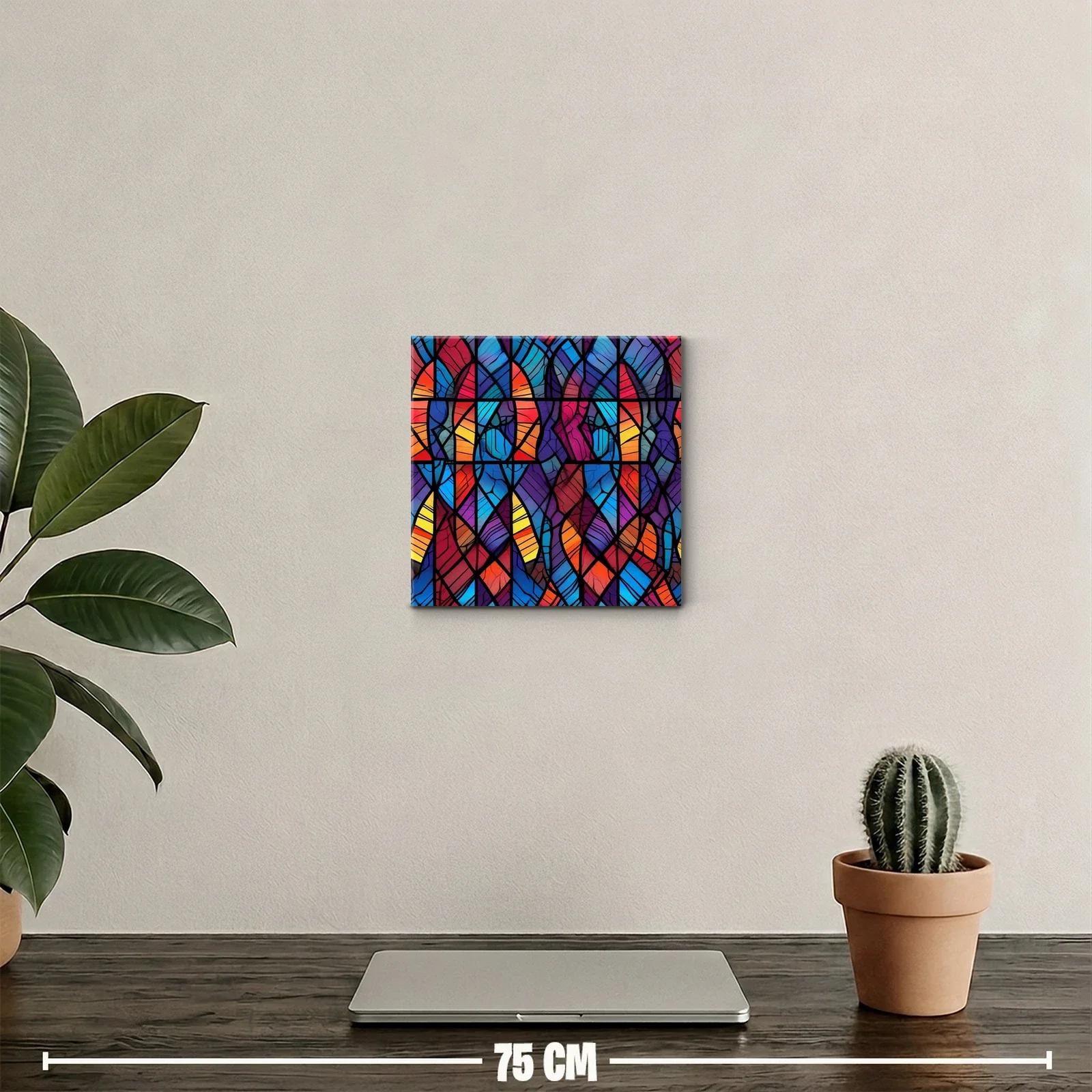 Composición abstracta con formas curvas y colores vibrantes — miniatura 2
