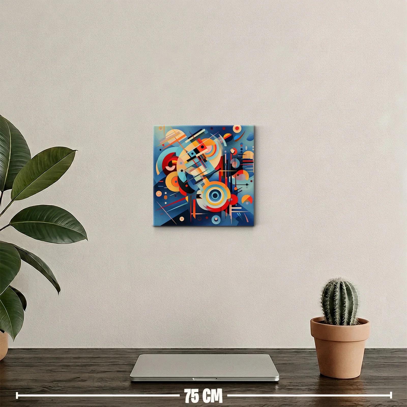 Composición abstracta con formas geométricas y colores vivos — miniatura 2