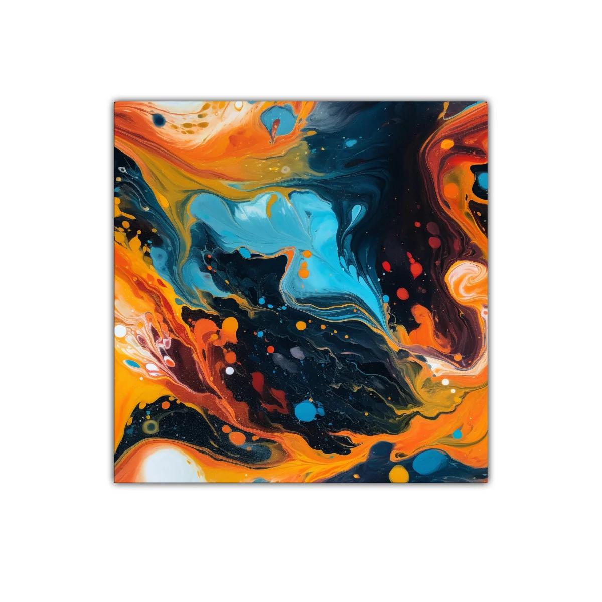 Composición dinámica con tonos vibrantes y contrastes intensos — imagen principal