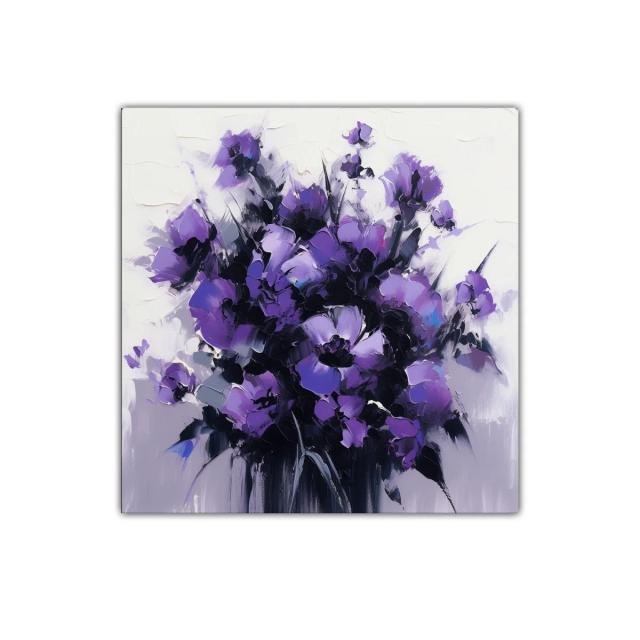 Elegante ramo abstracto de flores violetas para decorar