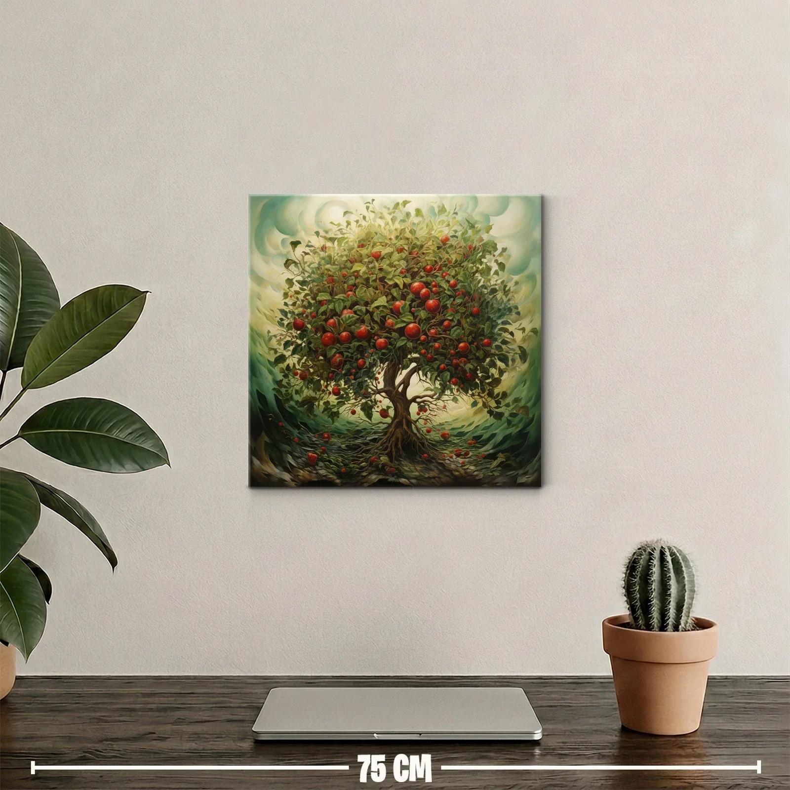 Árbol frutal en pleno esplendor con tonos vivos y naturales — miniatura 2