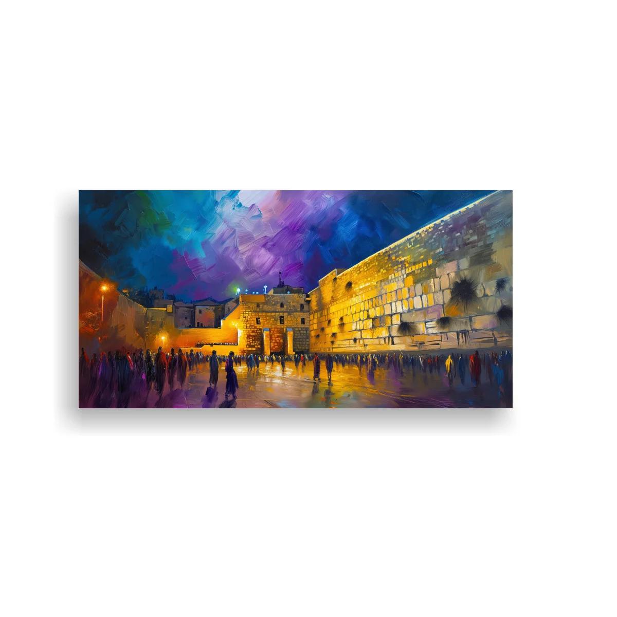 Cuadro Muro de las Lamentaciones con cielo violeta