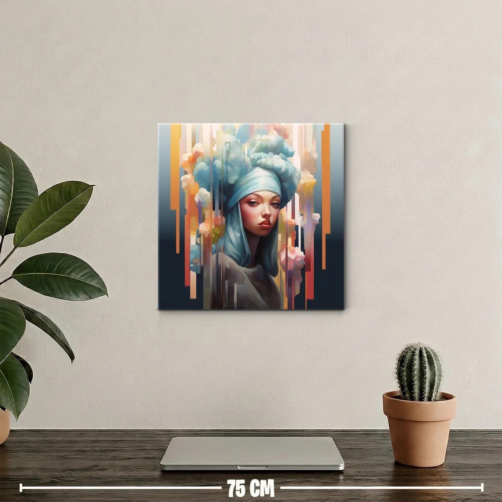 Retrato femenino con turbante y atmósfera etérea — miniatura 2