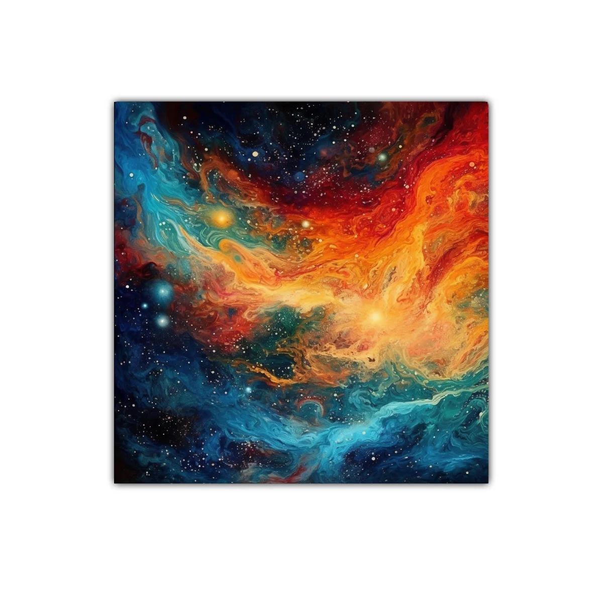 Explosión Cósmica de Colores Vibrantes en Espacio Abierto