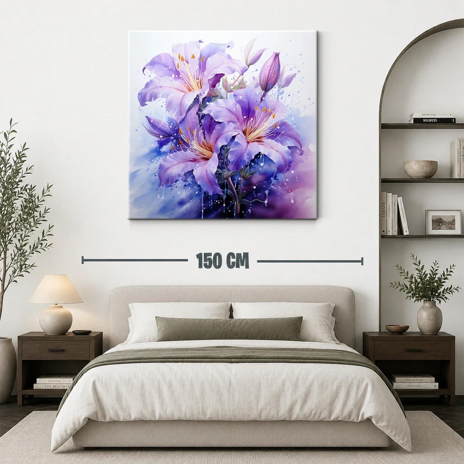 Flores Líricas en Tonos Violetas y Lilas — miniatura 3