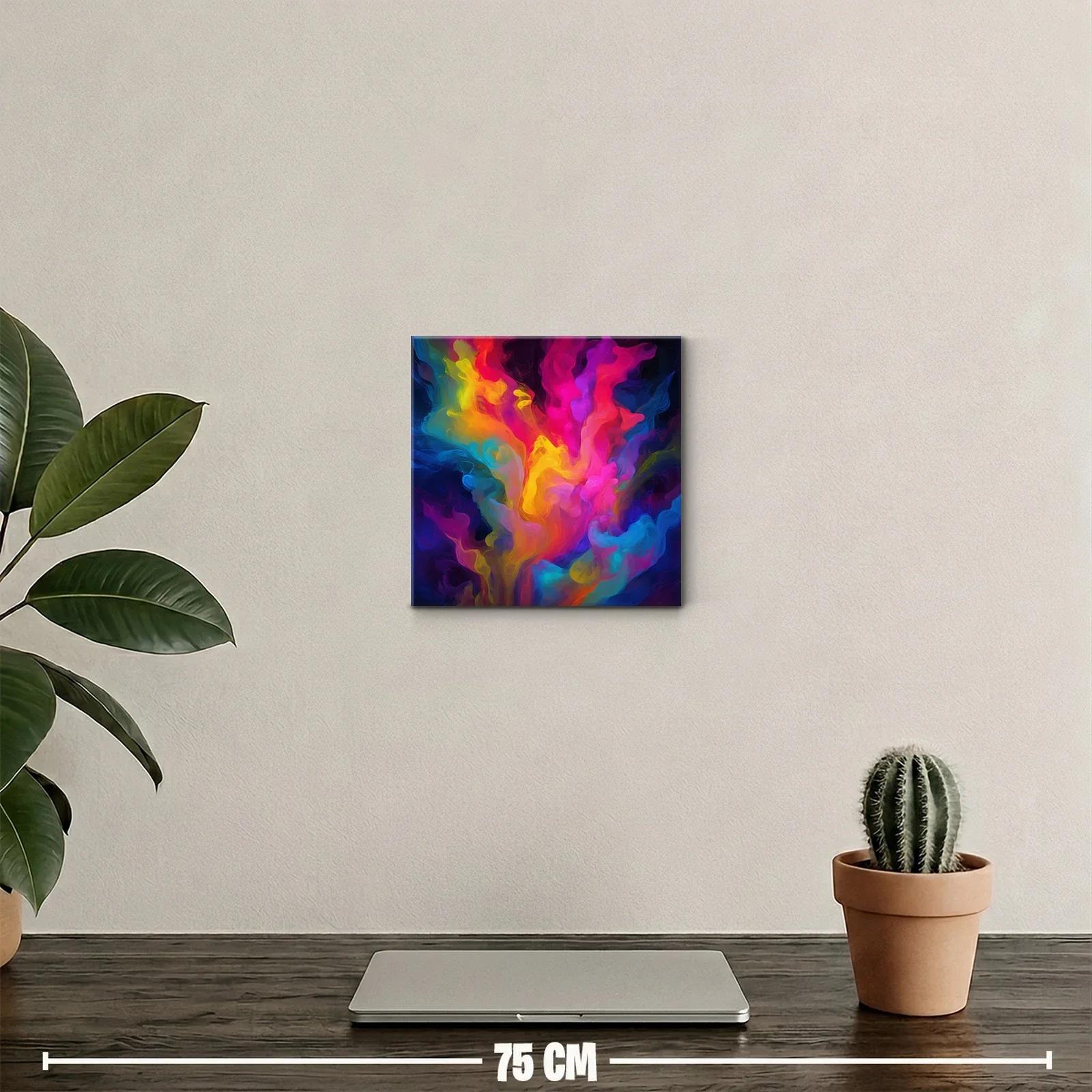 Explosión de colores vibrantes y formas fluidas dinámicas — miniatura 2