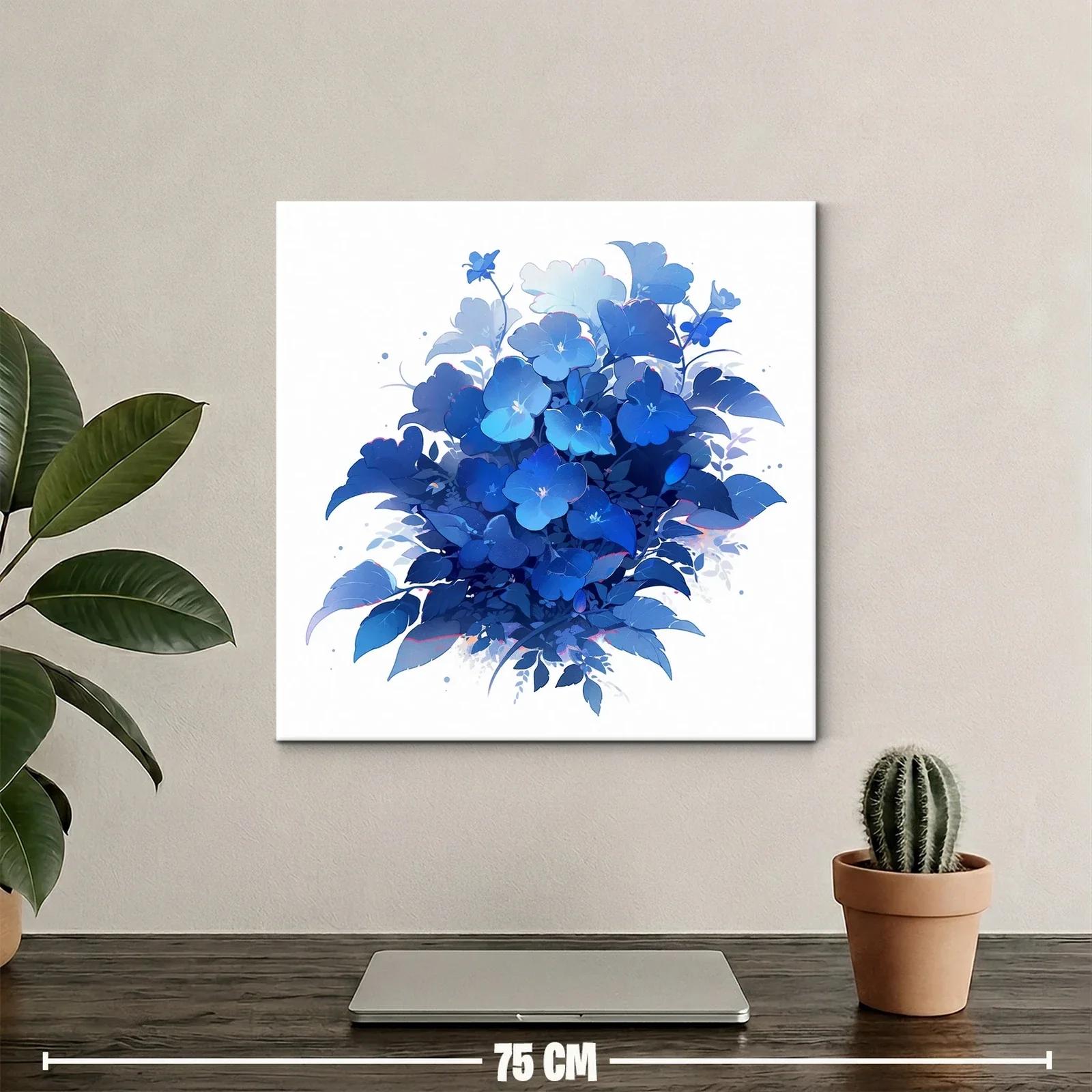 Ramo de flores azules en tonos vibrantes y delicados — miniatura 2