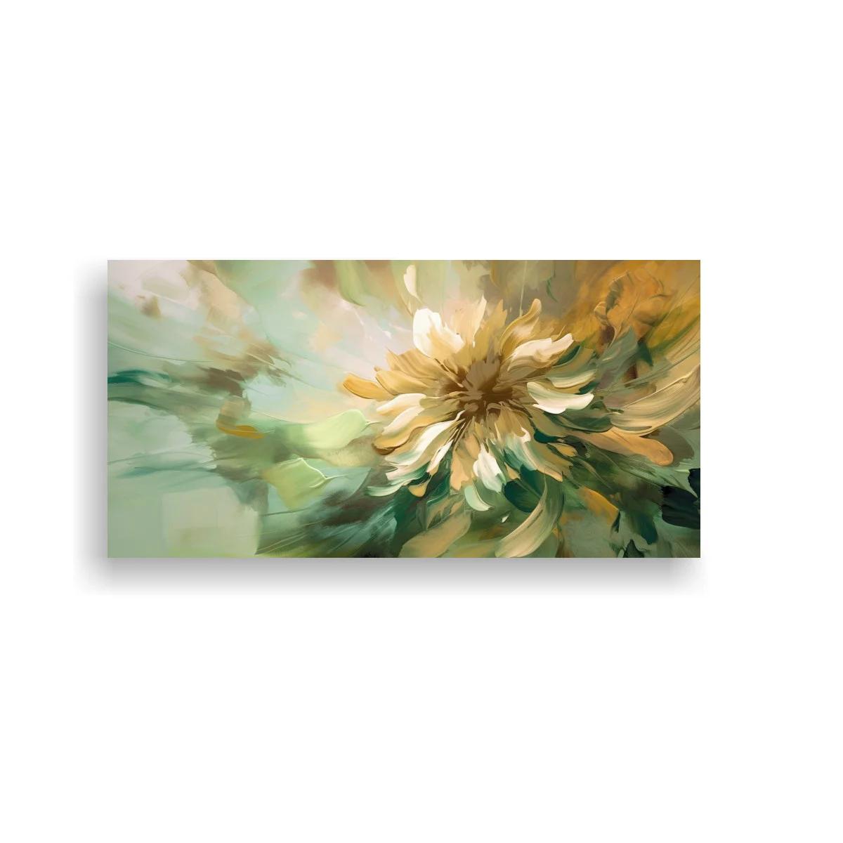 Cuadro flor crema con pinceladas sueltas — imagen principal