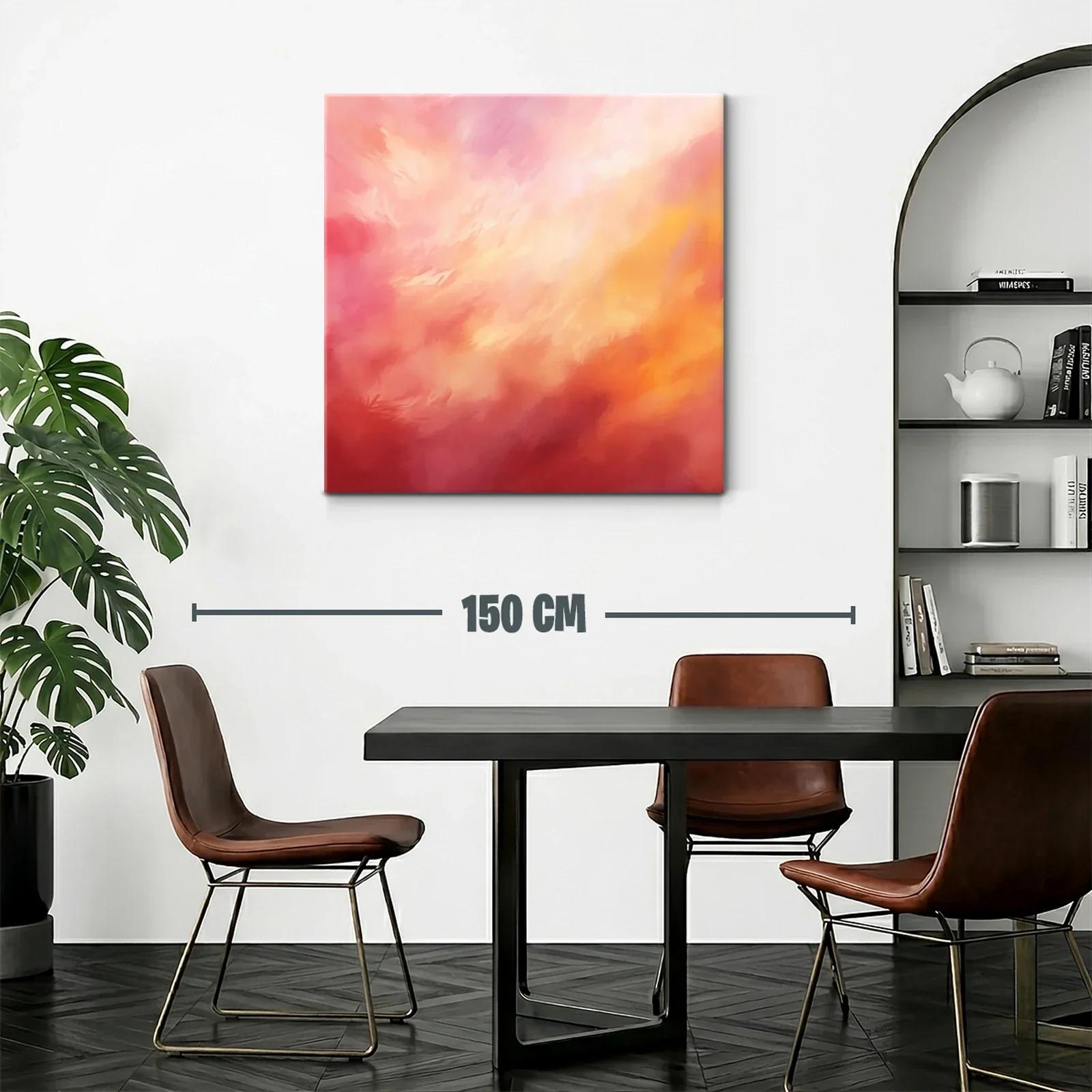 Cuadro abstracto en tonos cálidos para ambientes acogedores — miniatura 2