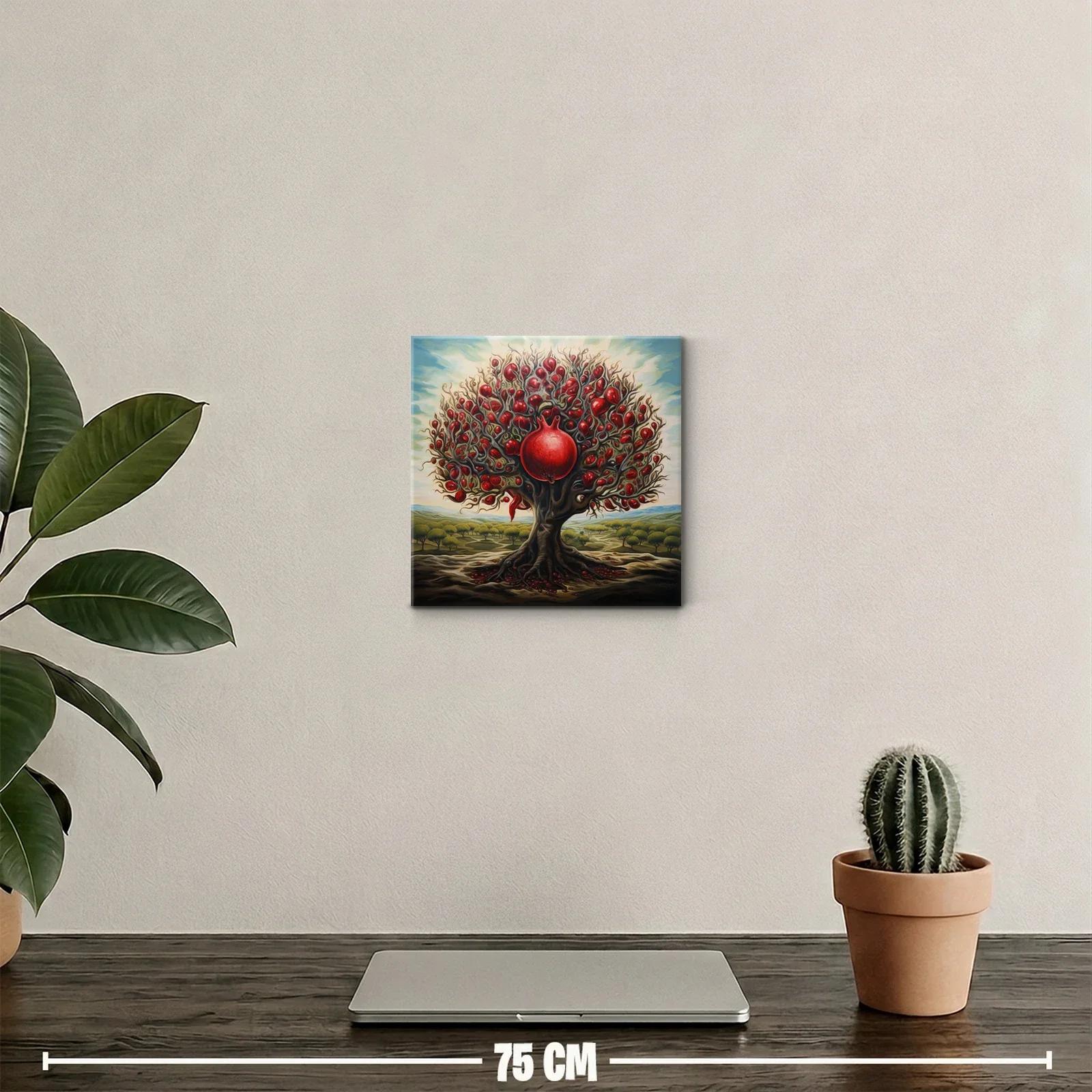 Árbol de granadas con vibrante energía y contraste natural — miniatura 2
