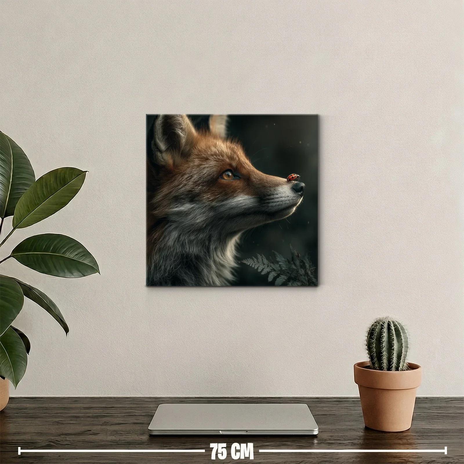 Retrato de zorro con mariquita en su nariz — miniatura 2