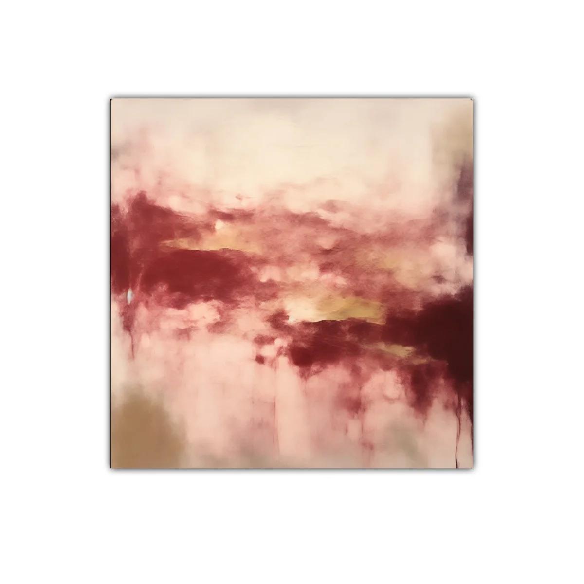 Cuadro abstracto con tonos cálidos y texturas suaves