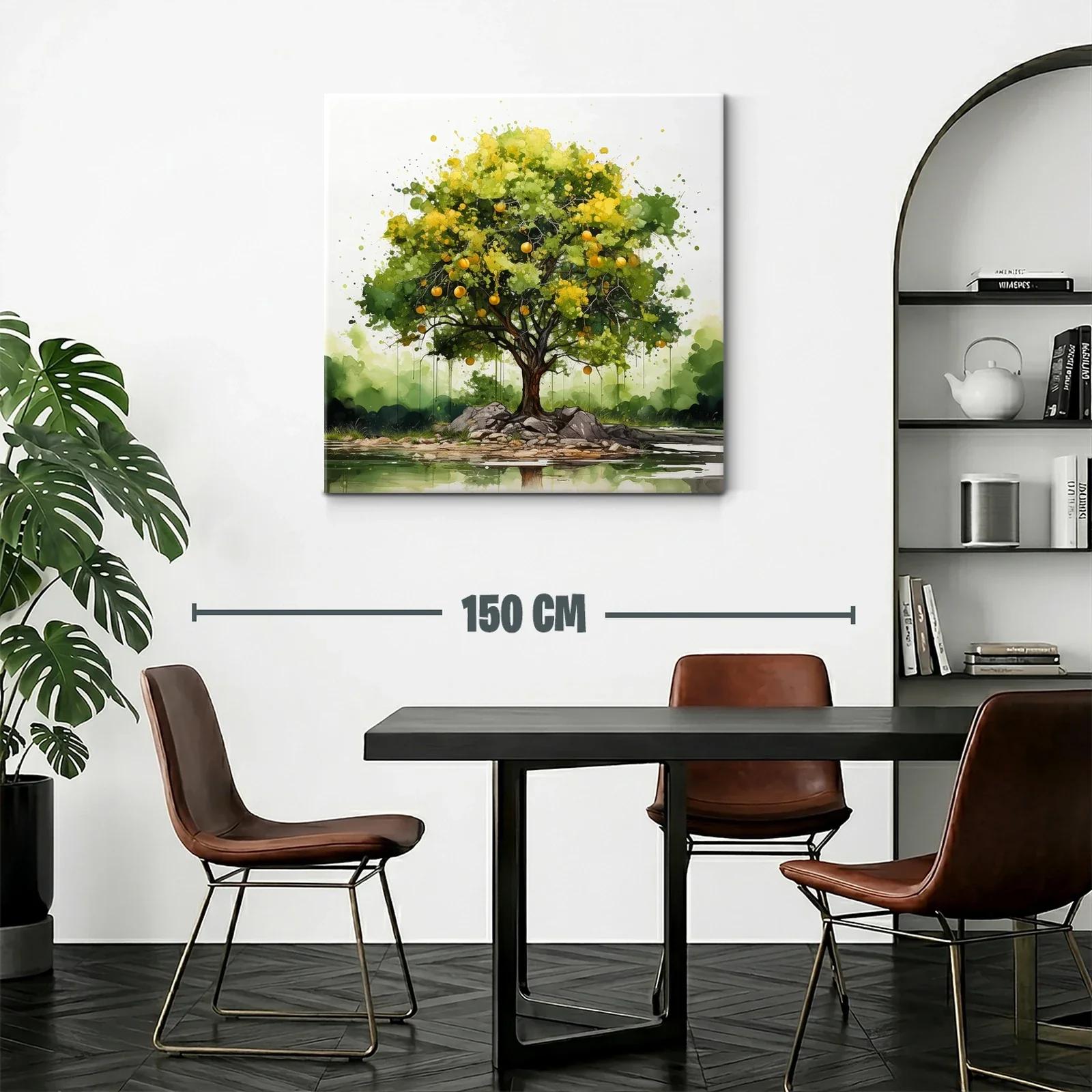 Árbol frutal vibrante sobre islote sereno — miniatura 2