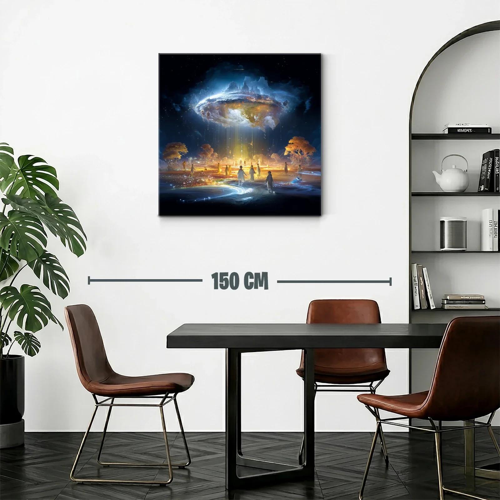 Paisaje Fantástico de Luz y Sombras Cósmicas — miniatura 2