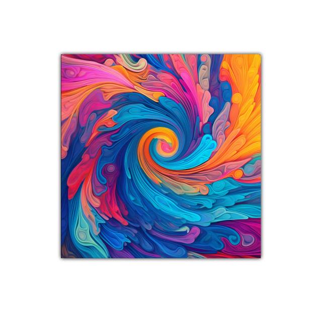 Explosión de colores en remolino vibrante y dinámico