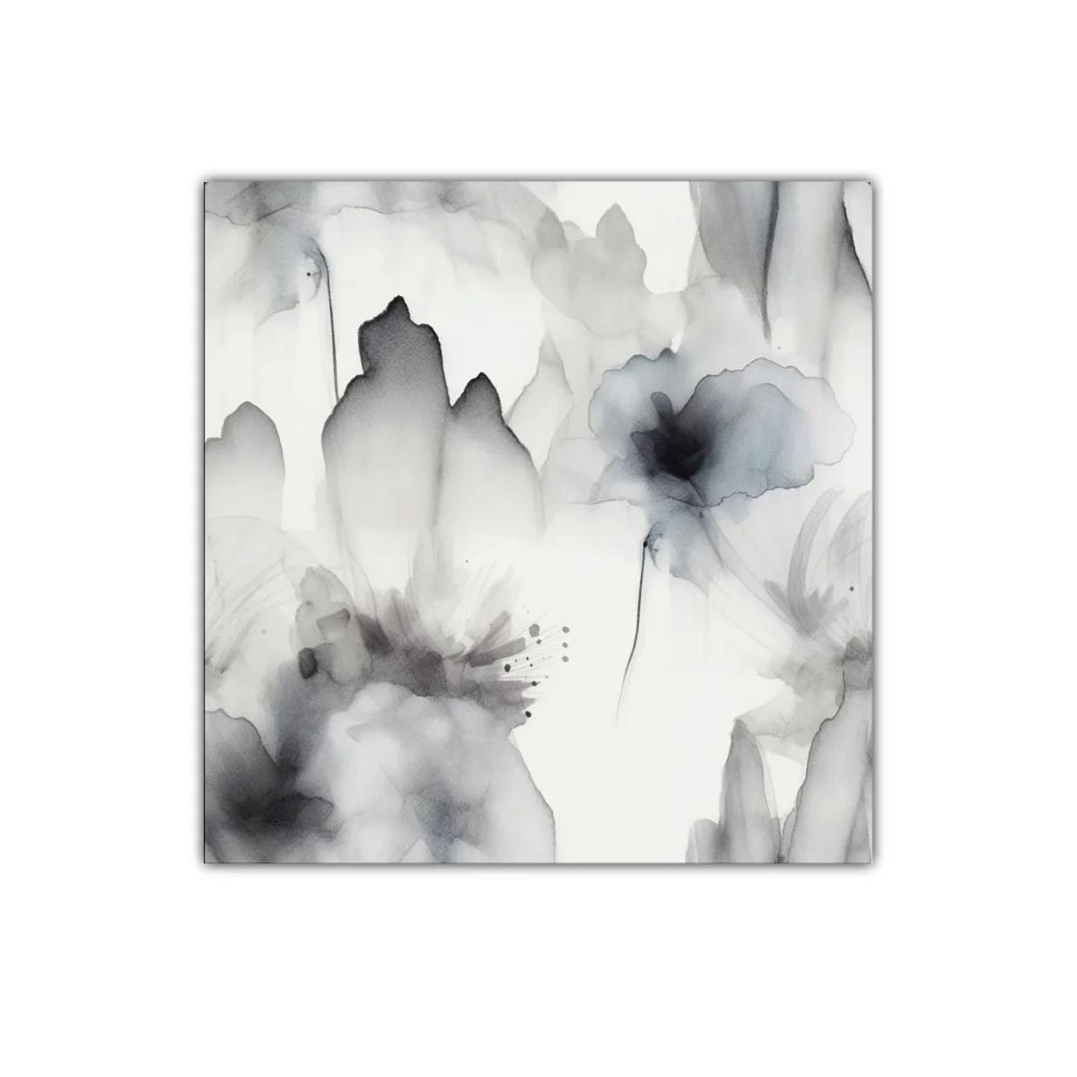 Floración etérea en tonos grises y negros — imagen principal