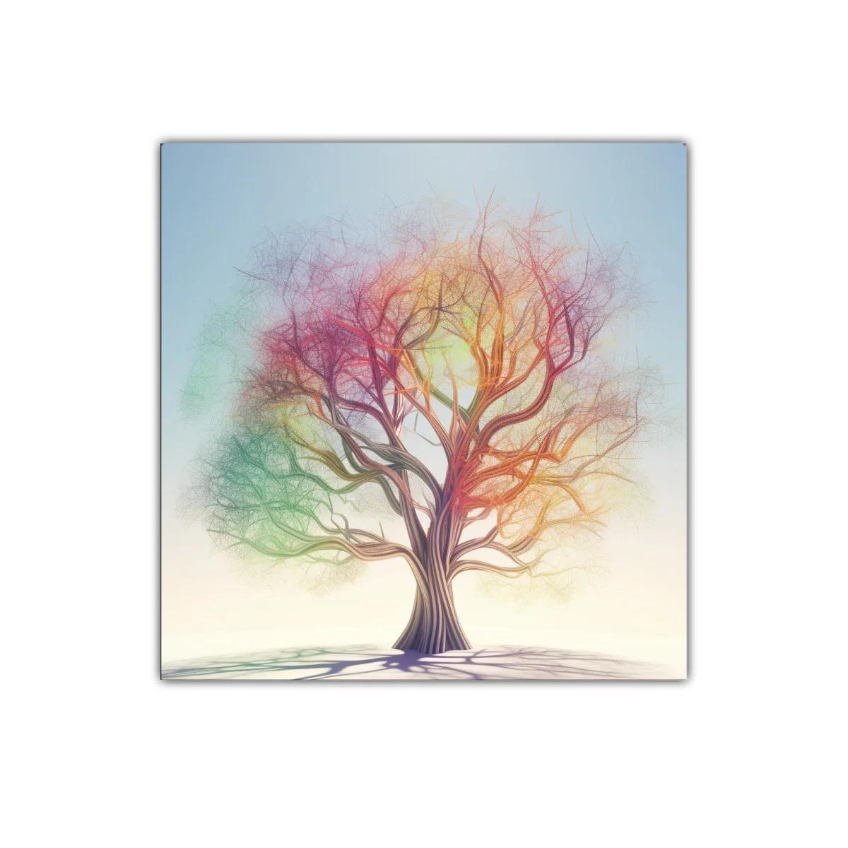 Árbol multicolor que irradia energía y vida — imagen principal