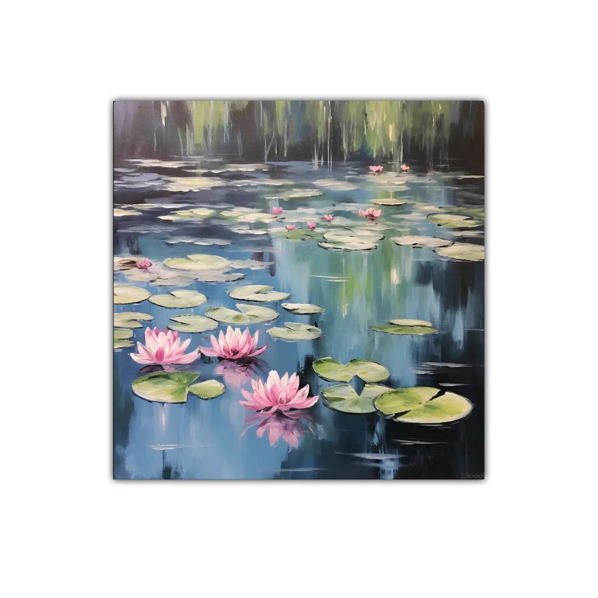 Serenidad en el Estanque con Flores de Loto y Nenúfares — imagen principal