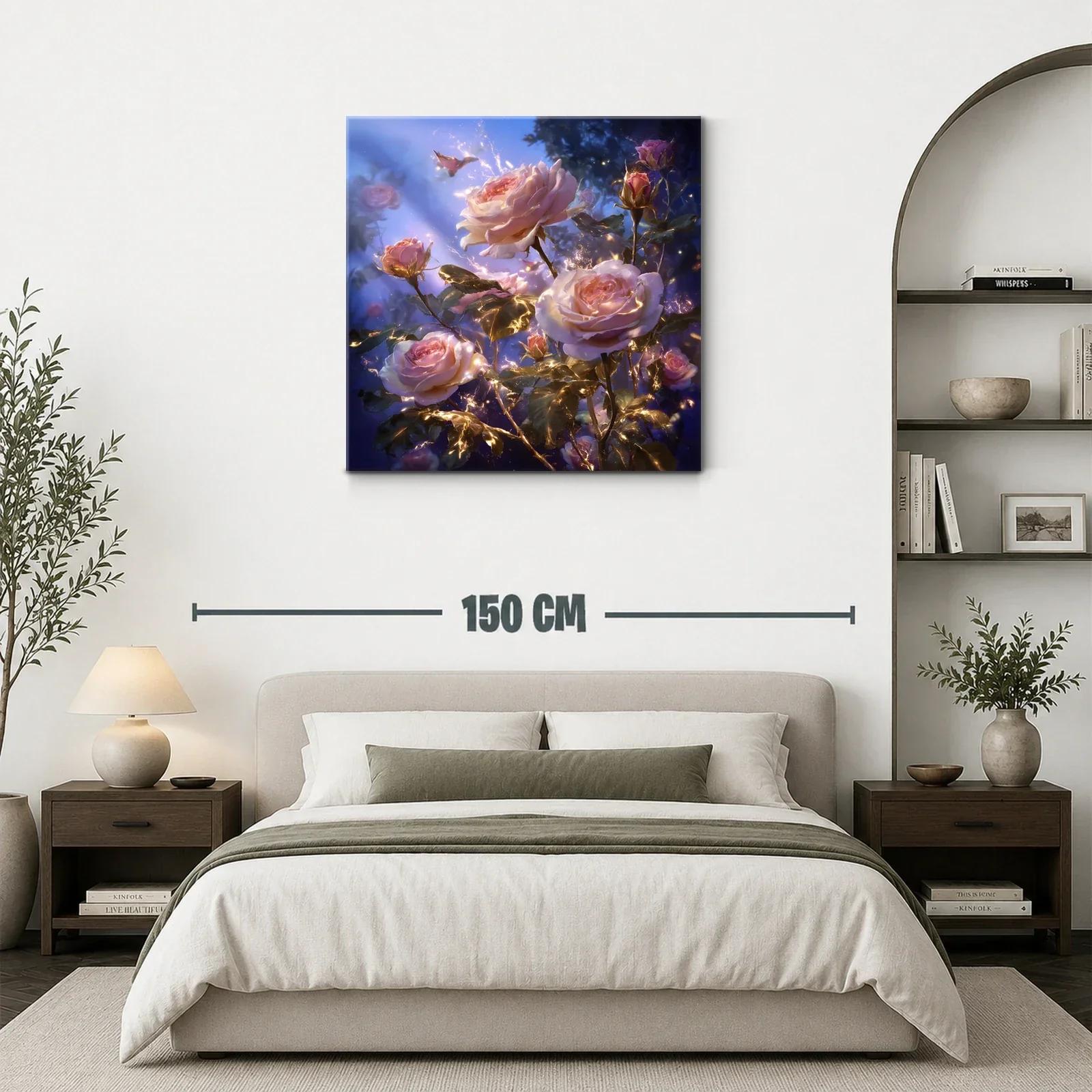 Rosas iluminadas en un entorno mágico y onírico — miniatura 3