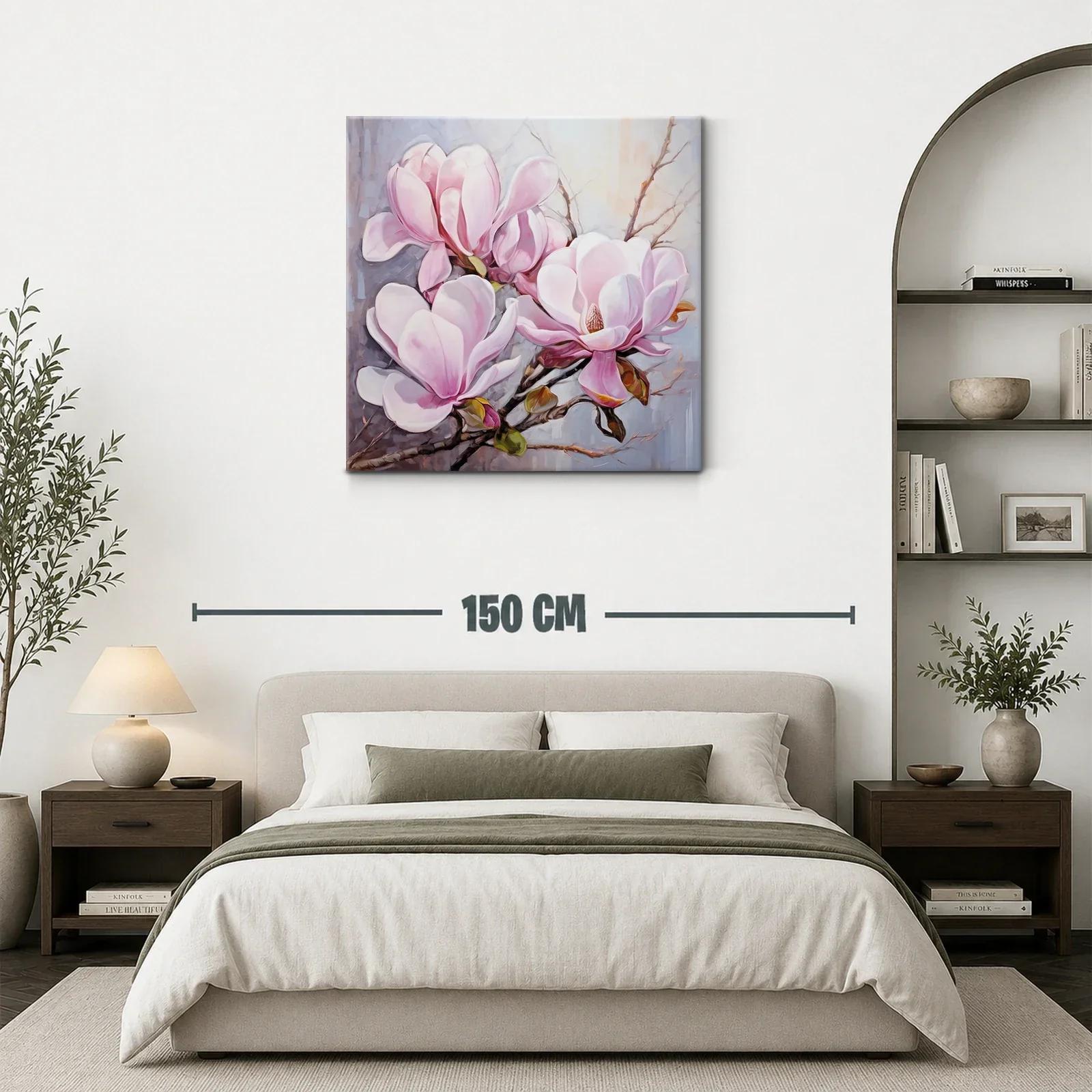 Delicadas flores de magnolia en tonos rosados y blancos — miniatura 3