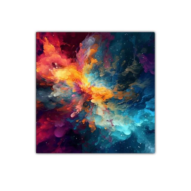 Explosión de colores en armonía vibrante y profunda