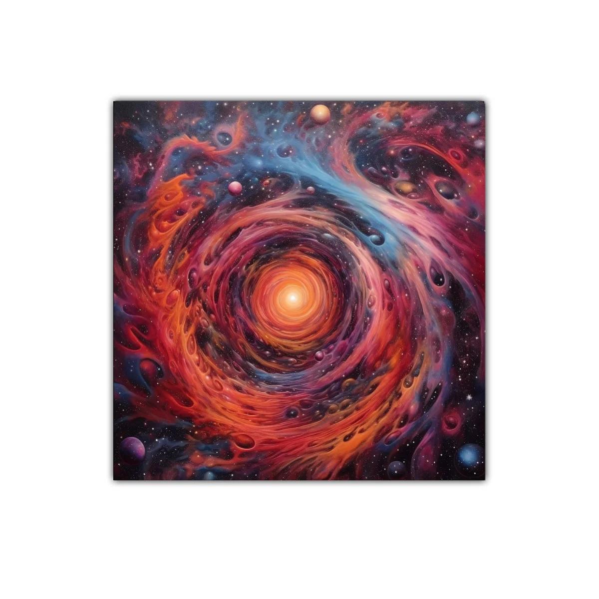 Remolino Cósmico de Colores Cálidos y Fríos — imagen principal