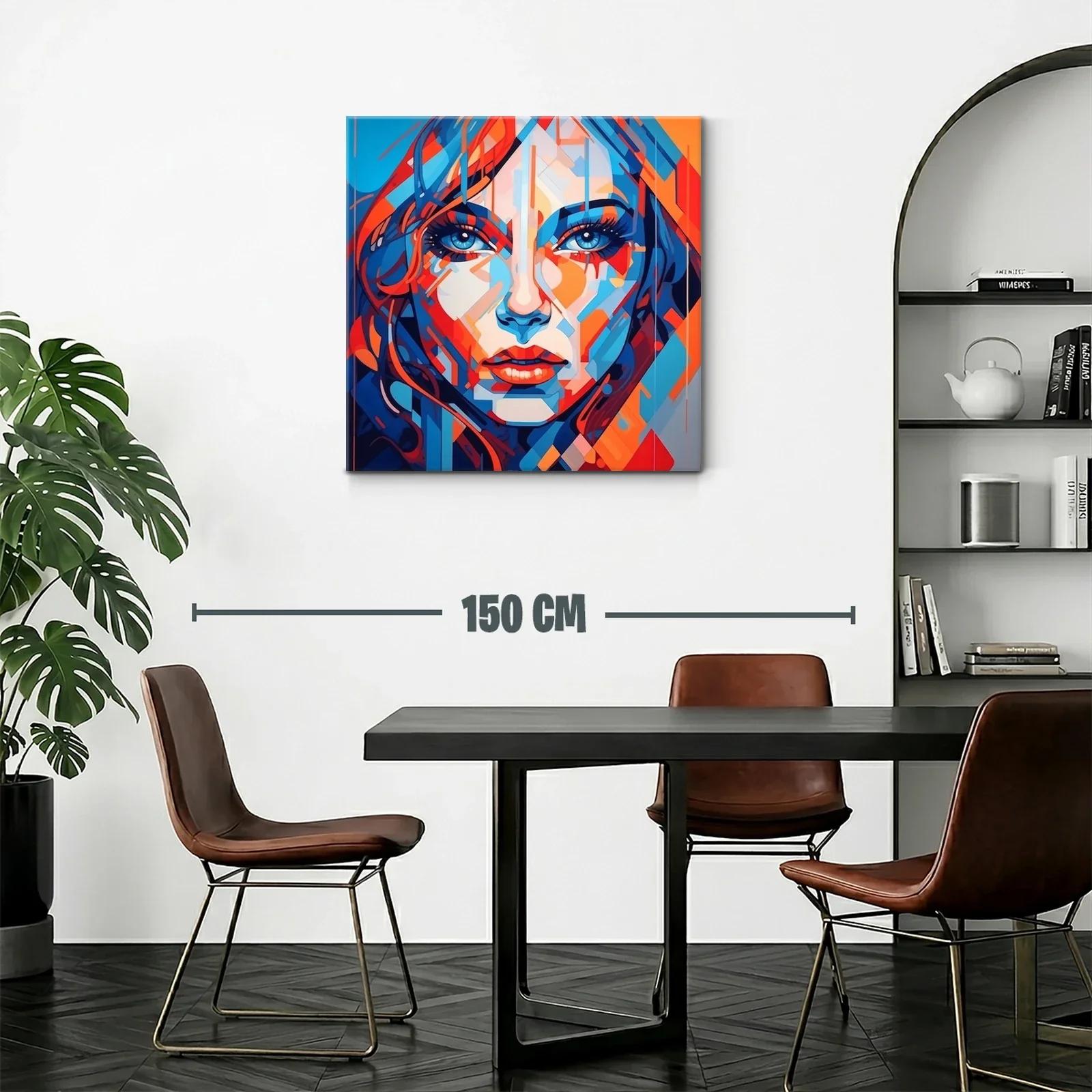 Retrato contemporáneo vibrante con contrastes intensos — miniatura 2