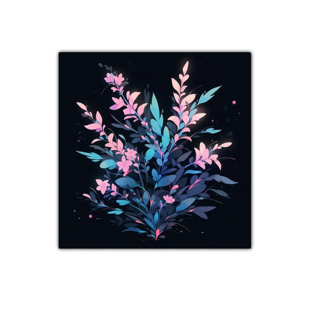 Composición floral en tonos fríos y rosas vibrantes — imagen principal