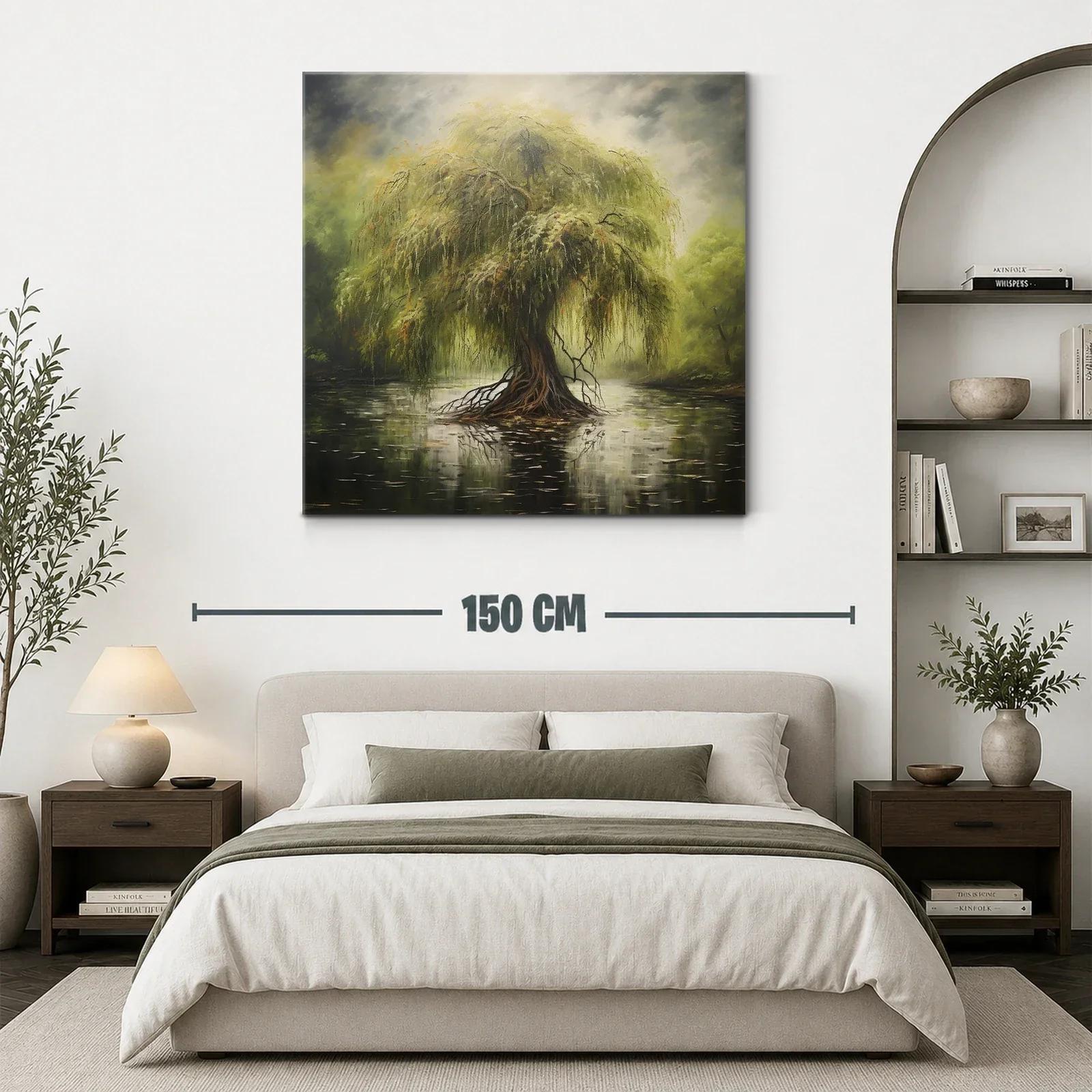 Magnífico árbol solitario reflejado en aguas tranquilas — miniatura 3