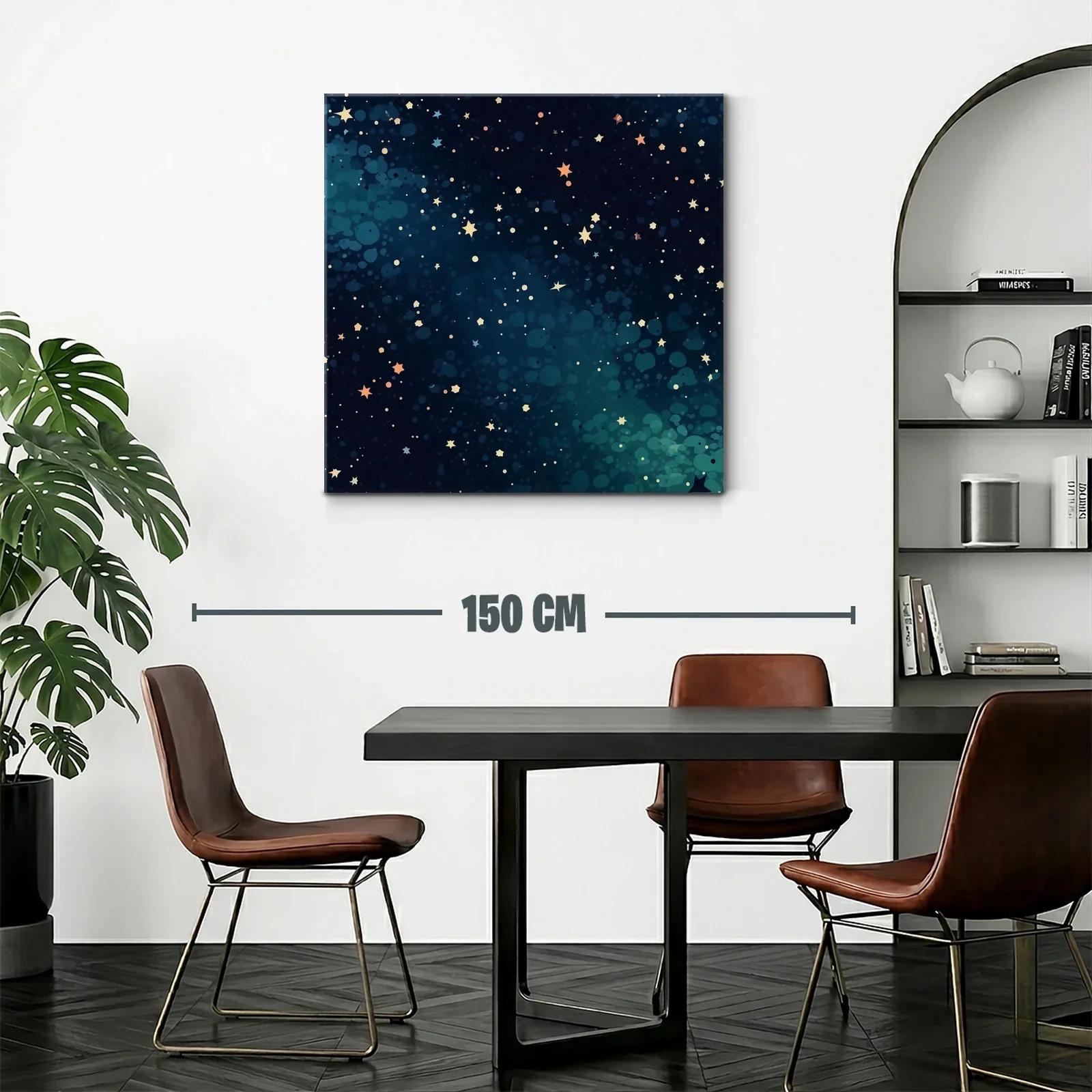Cuadro Estrellas Brillantes en Fondo Azul Profundo — miniatura 2