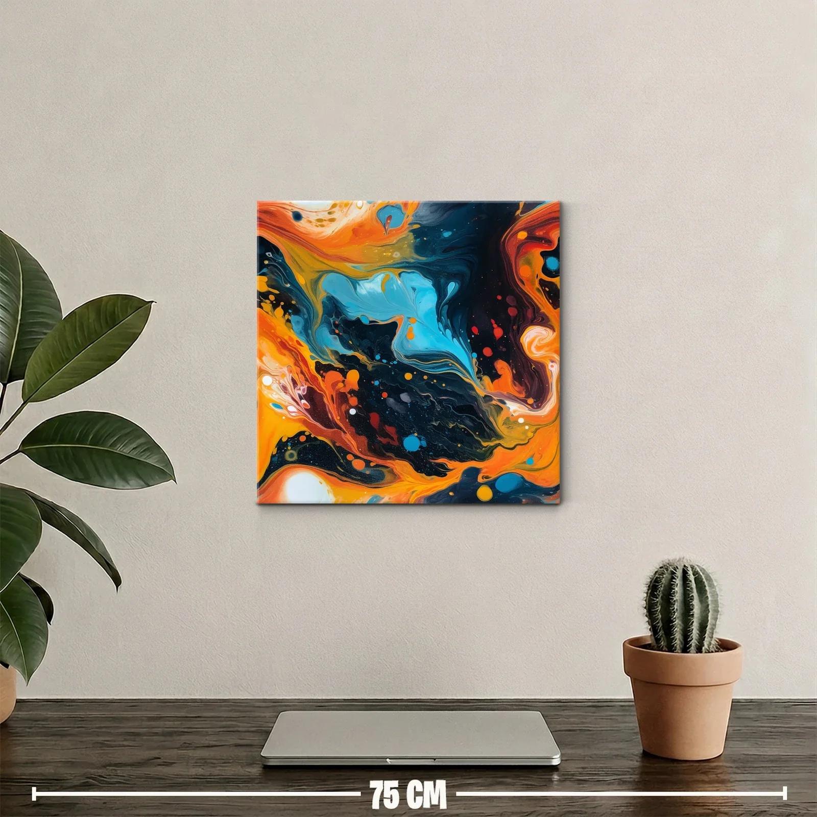 Composición dinámica con tonos vibrantes y contrastes intensos — miniatura 2