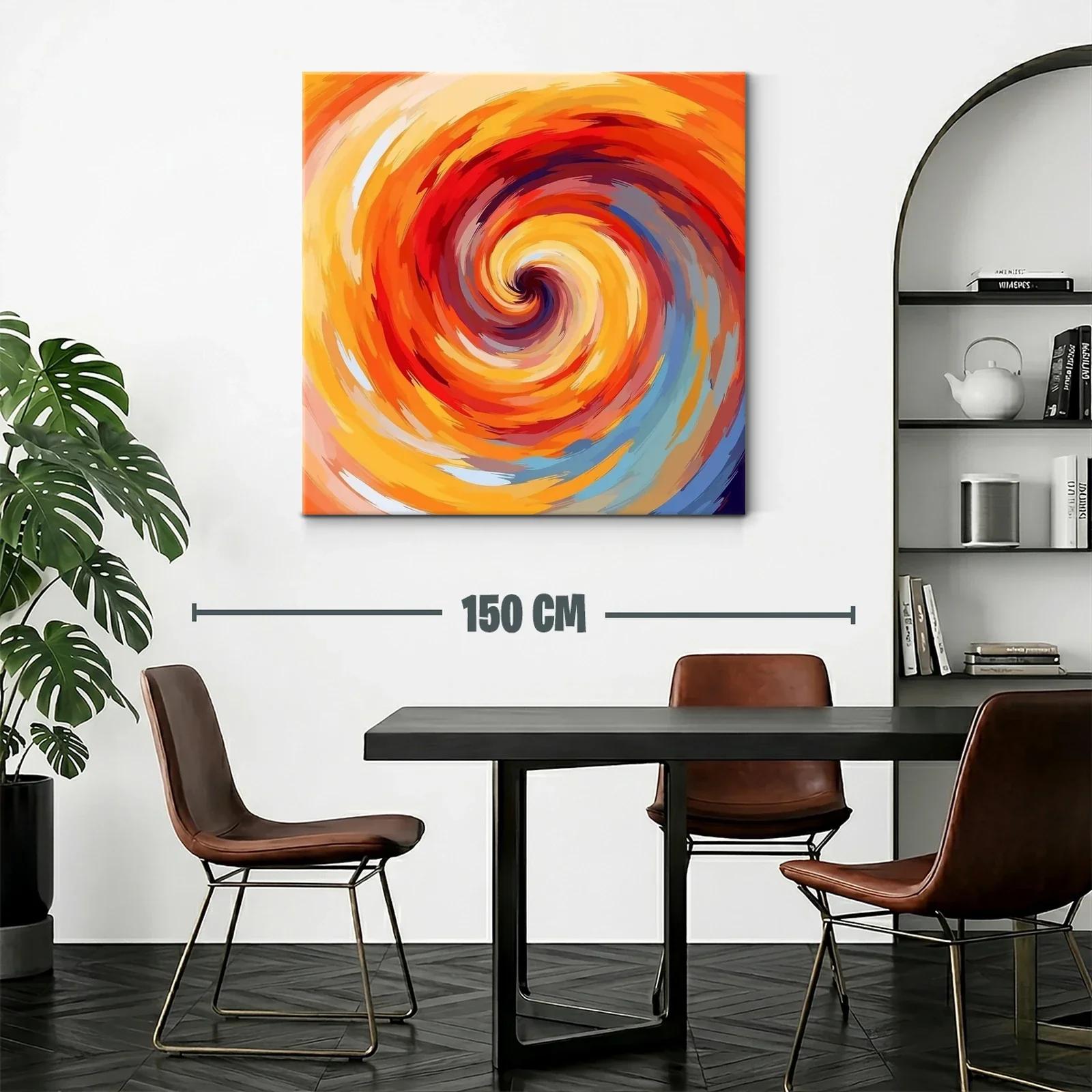 Espiral vibrante con tonos cálidos y energéticos — miniatura 2