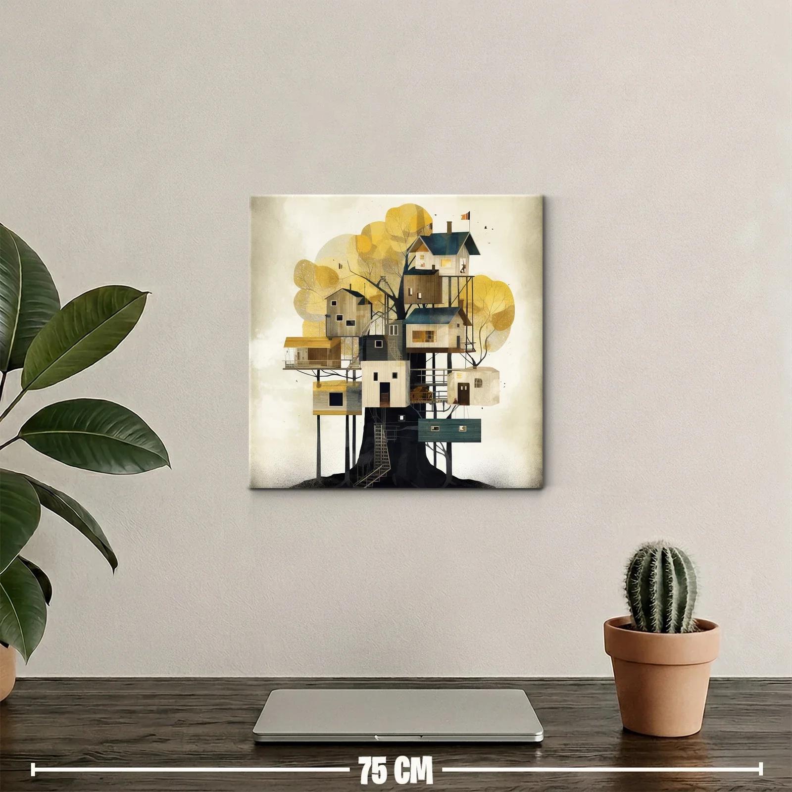 Casas en árbol con tonos cálidos y diseño contemporáneo — miniatura 2