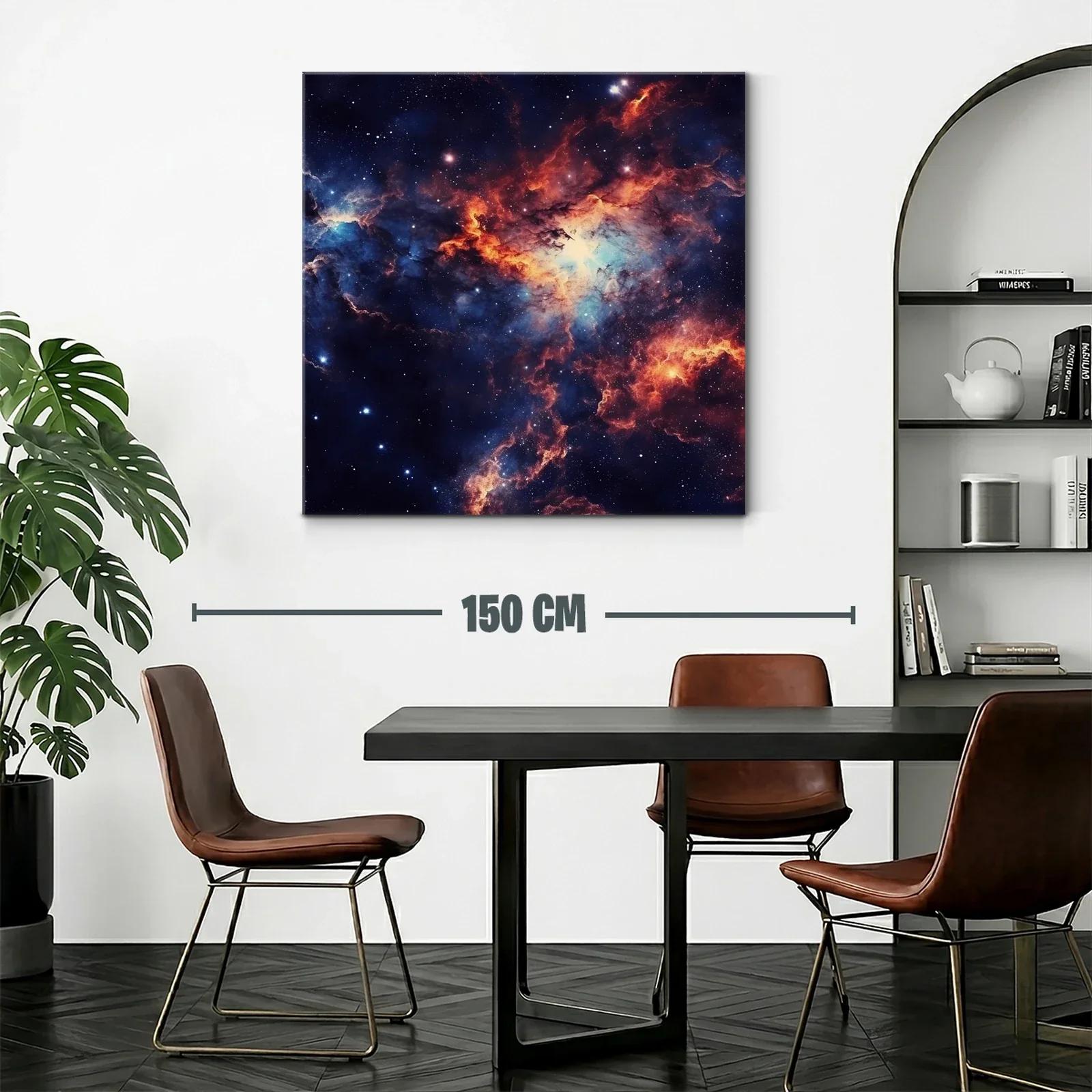 Nebulosa cósmica con vibrantes tonos de azul y naranja — miniatura 2