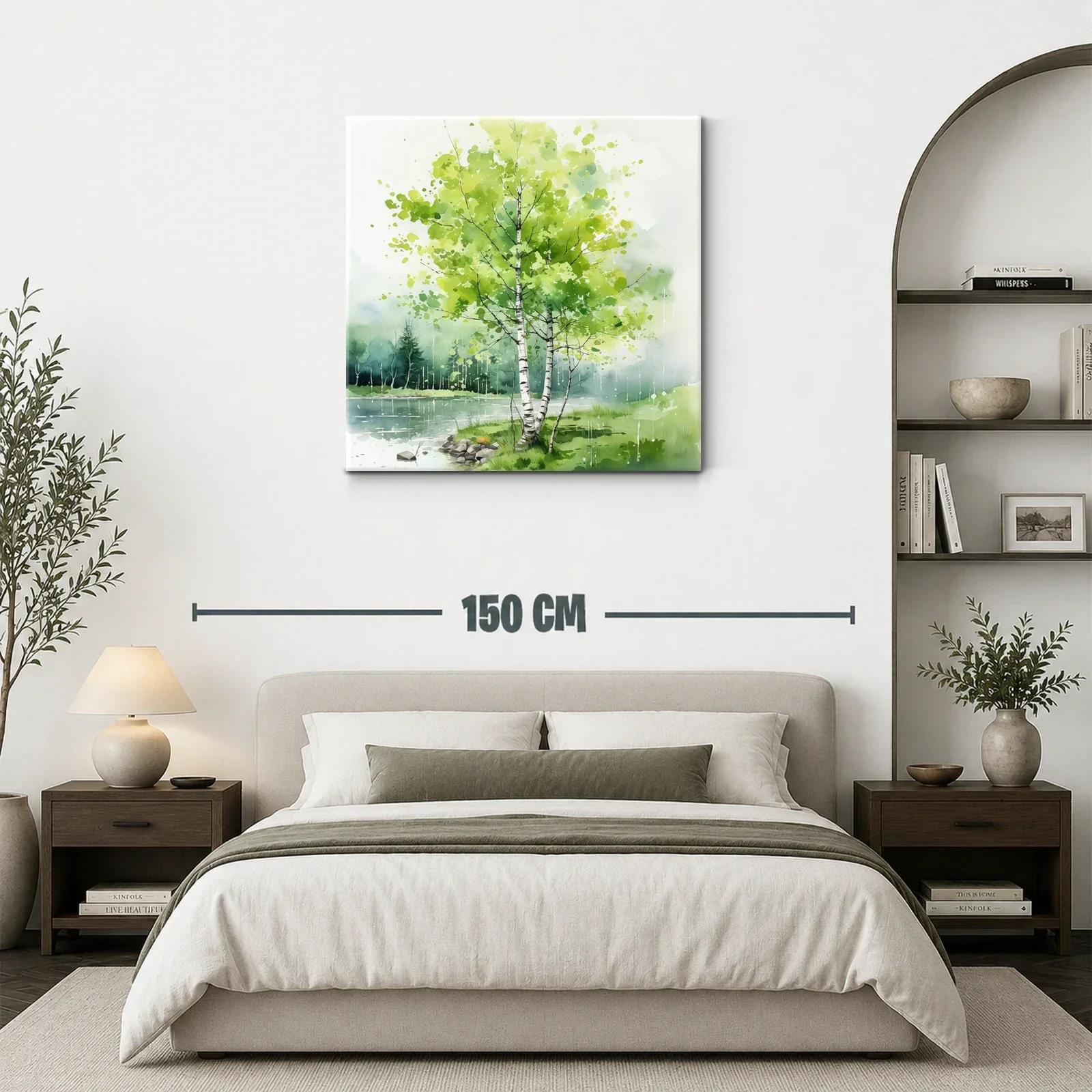 Serenidad natural junto al río con frescura y luz — miniatura 3