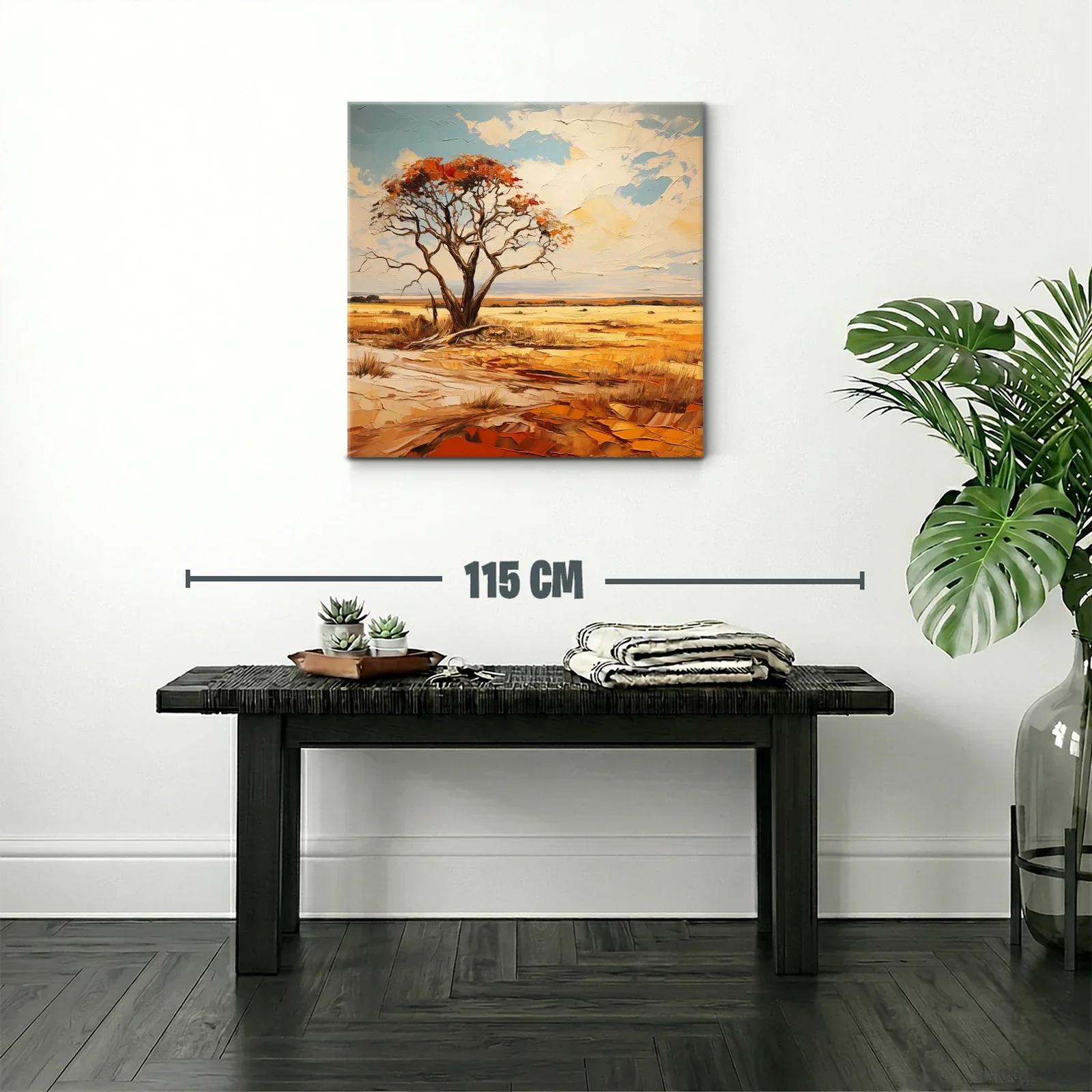 Paisaje sereno con árbol solitario y cielo abierto — miniatura 2