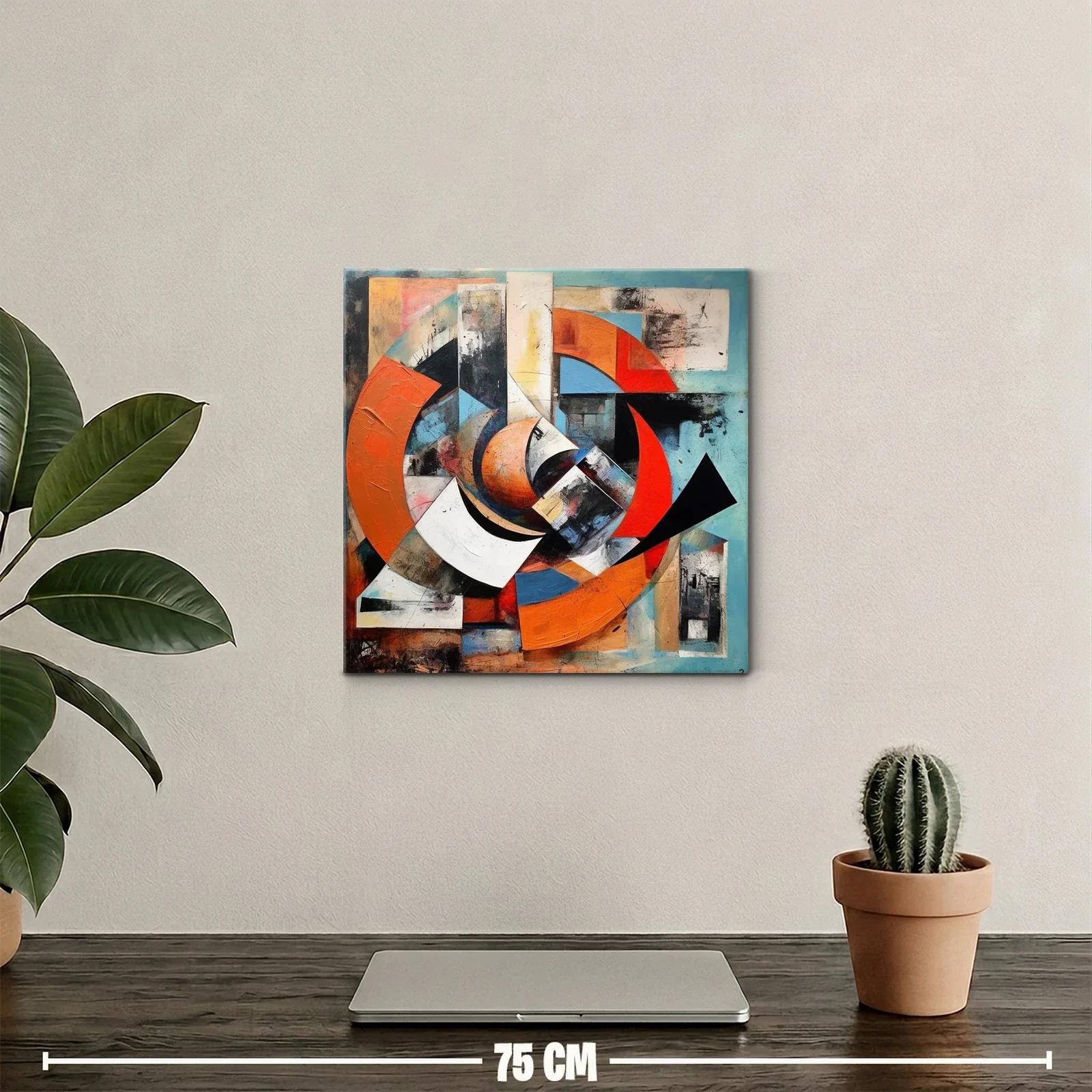 Composición geométrica con vibrantes formas y contrastes — miniatura 2