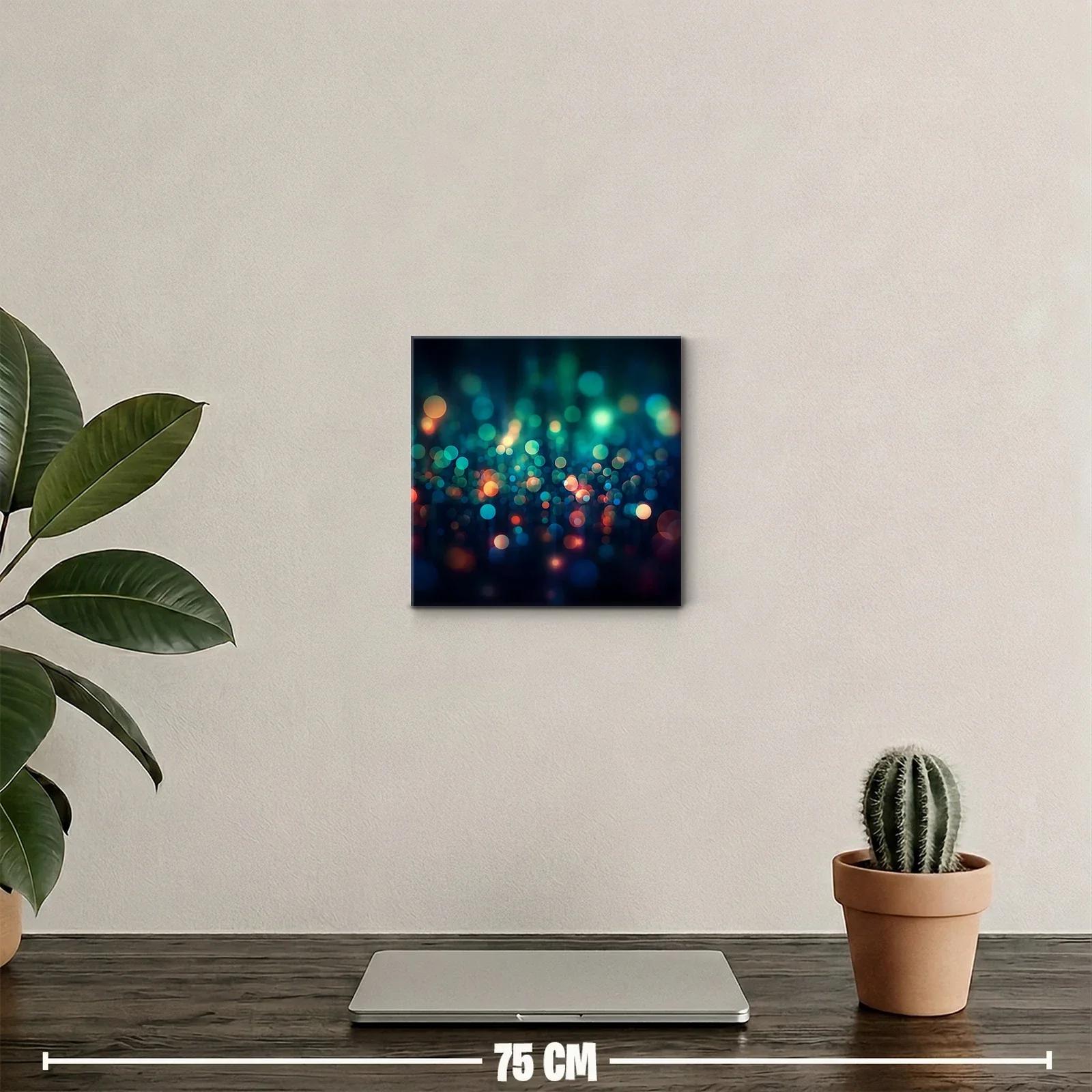 Cuadro decorativo con luces bokeh coloridas y vibrantes — miniatura 2
