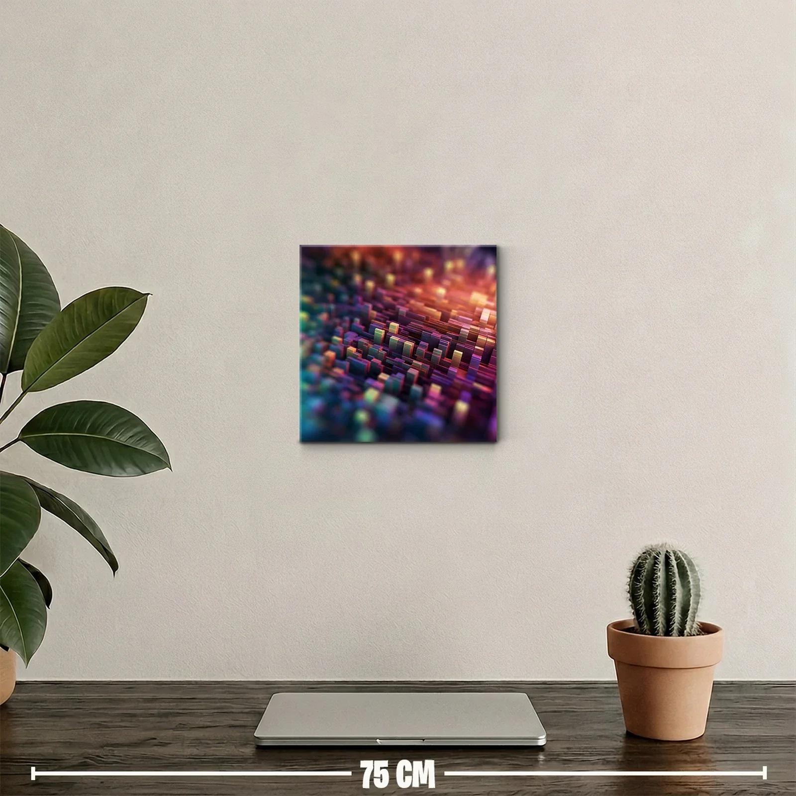 Relieve abstracto en tonos cálidos y fríos vibrantes — miniatura 2