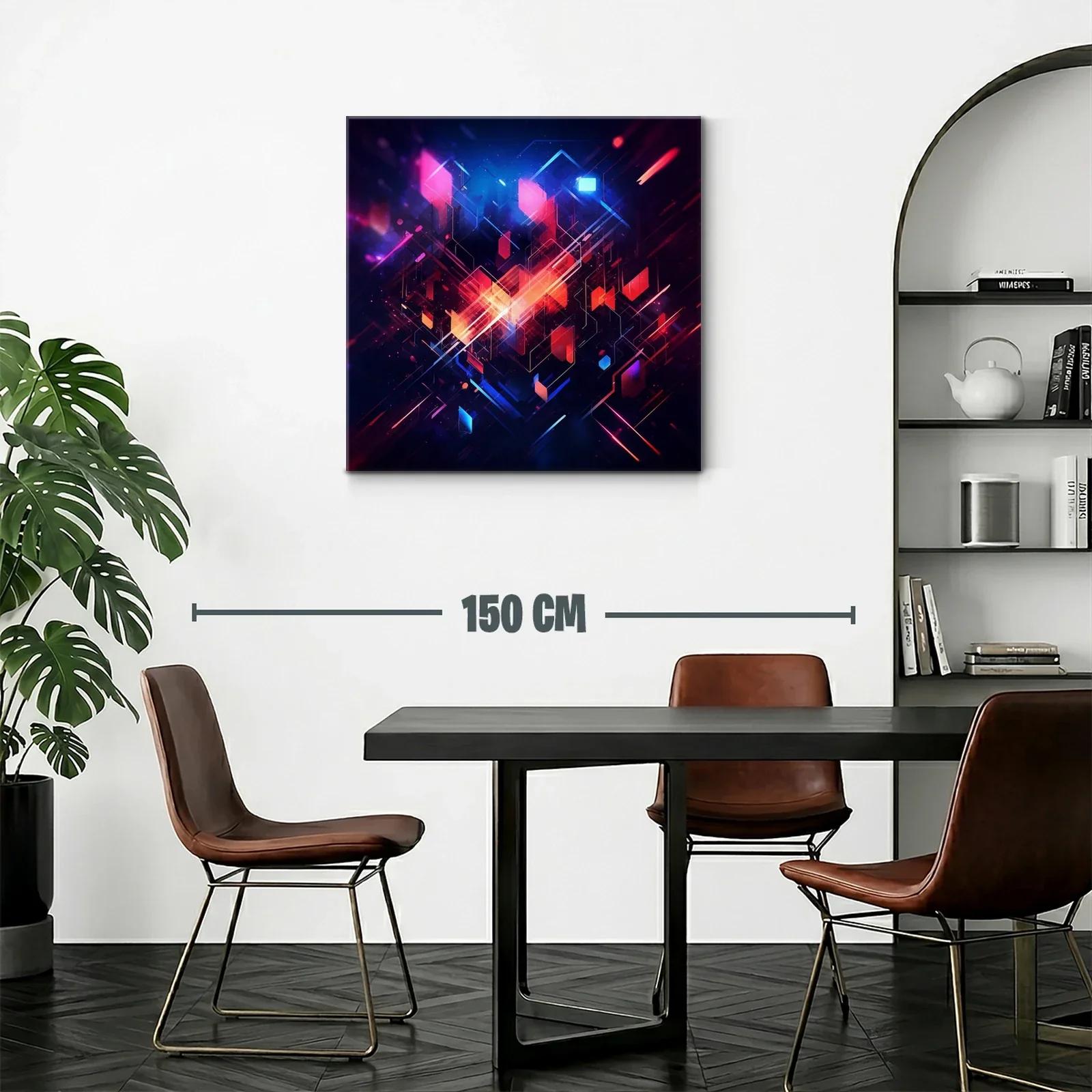 Composición geométrica vibrante con luces y contrastes intensos — miniatura 2