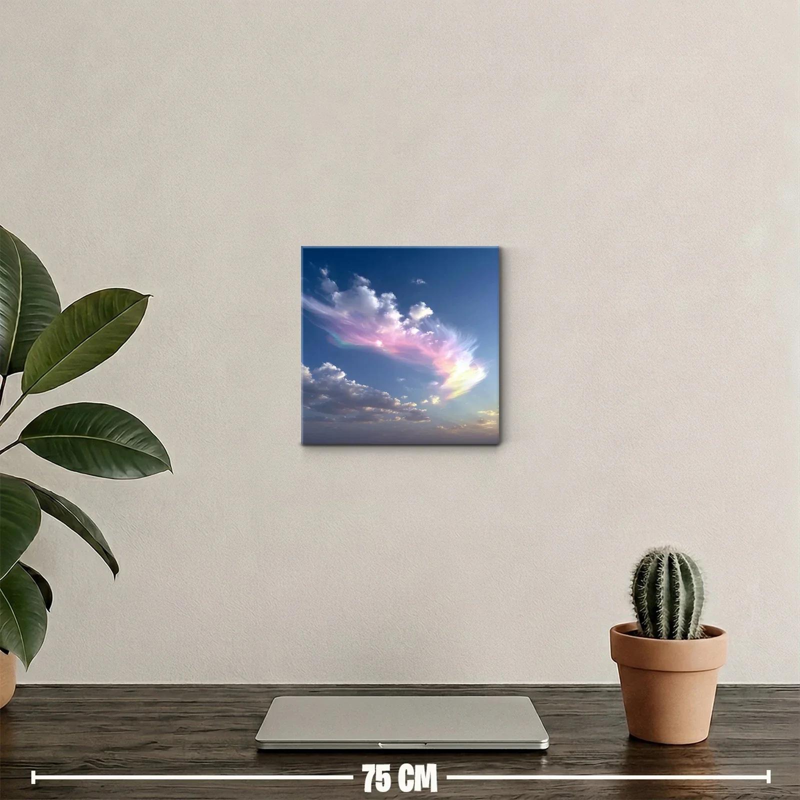 Cielo etéreo con nubes en tonos pastel y azul profundo — miniatura 2
