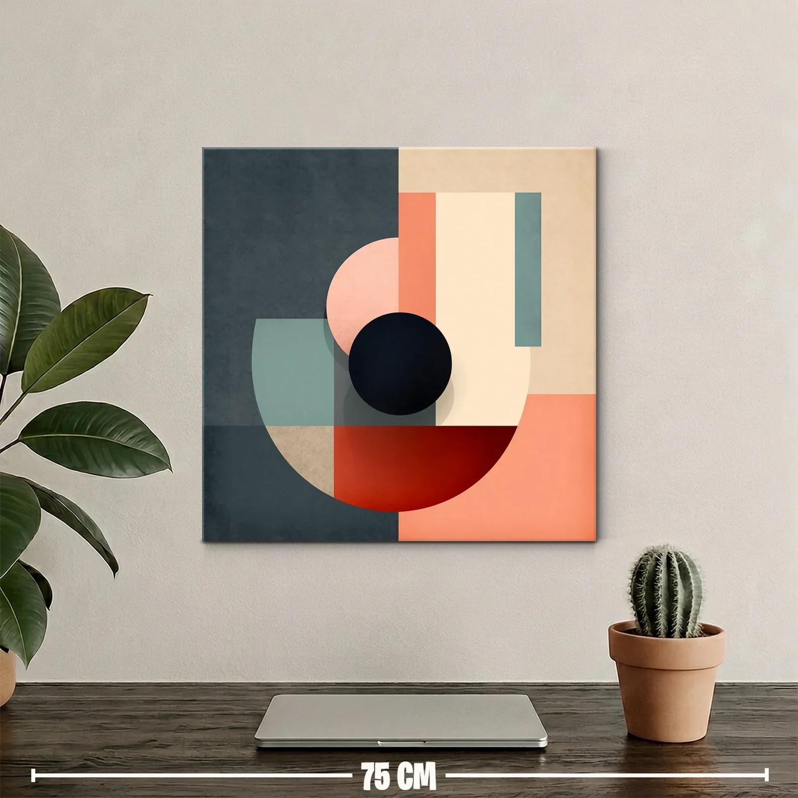 Composición geométrica en tonos tierra y negro elegante — miniatura 2