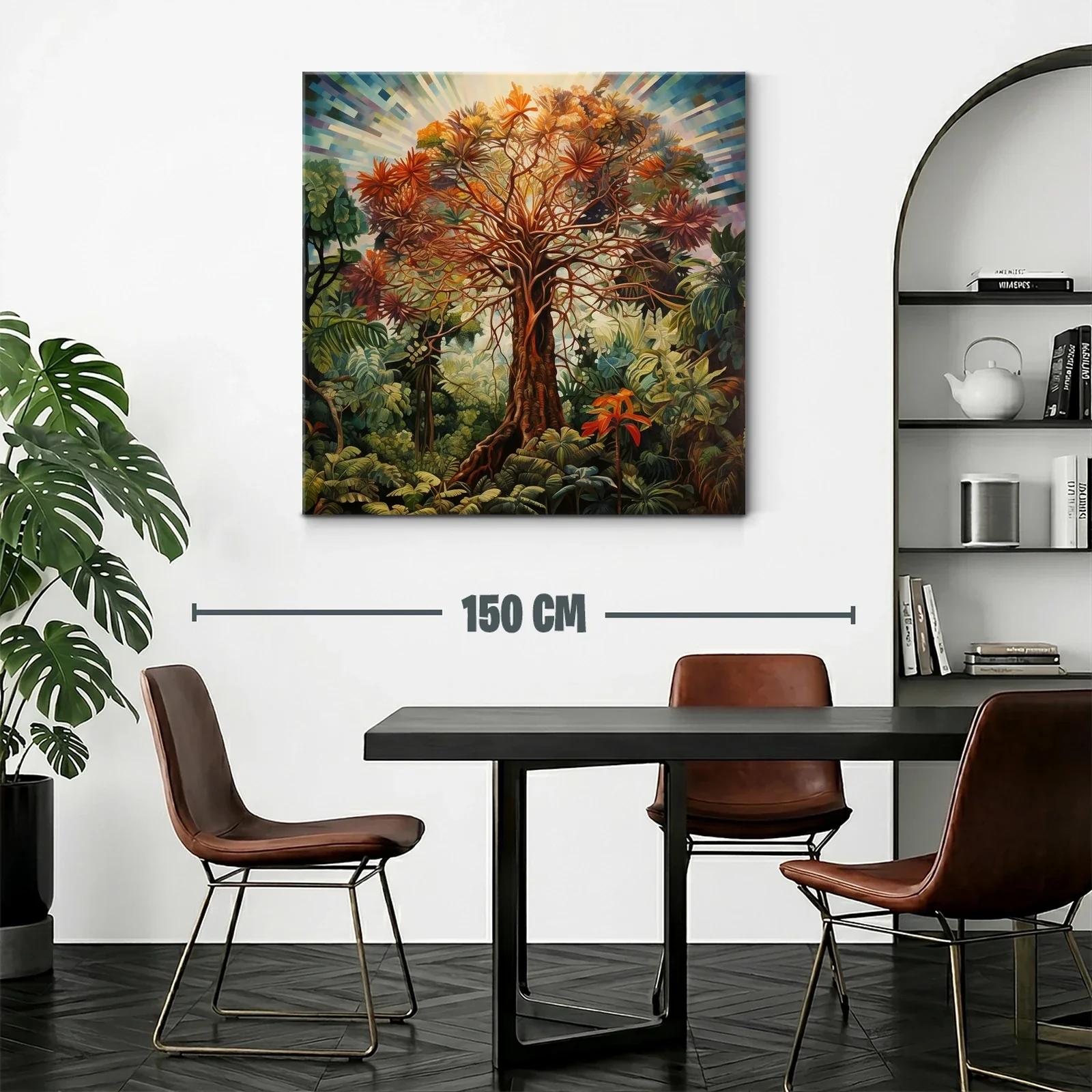 Árbol radiante en vibrante paisaje natural tropical — miniatura 2